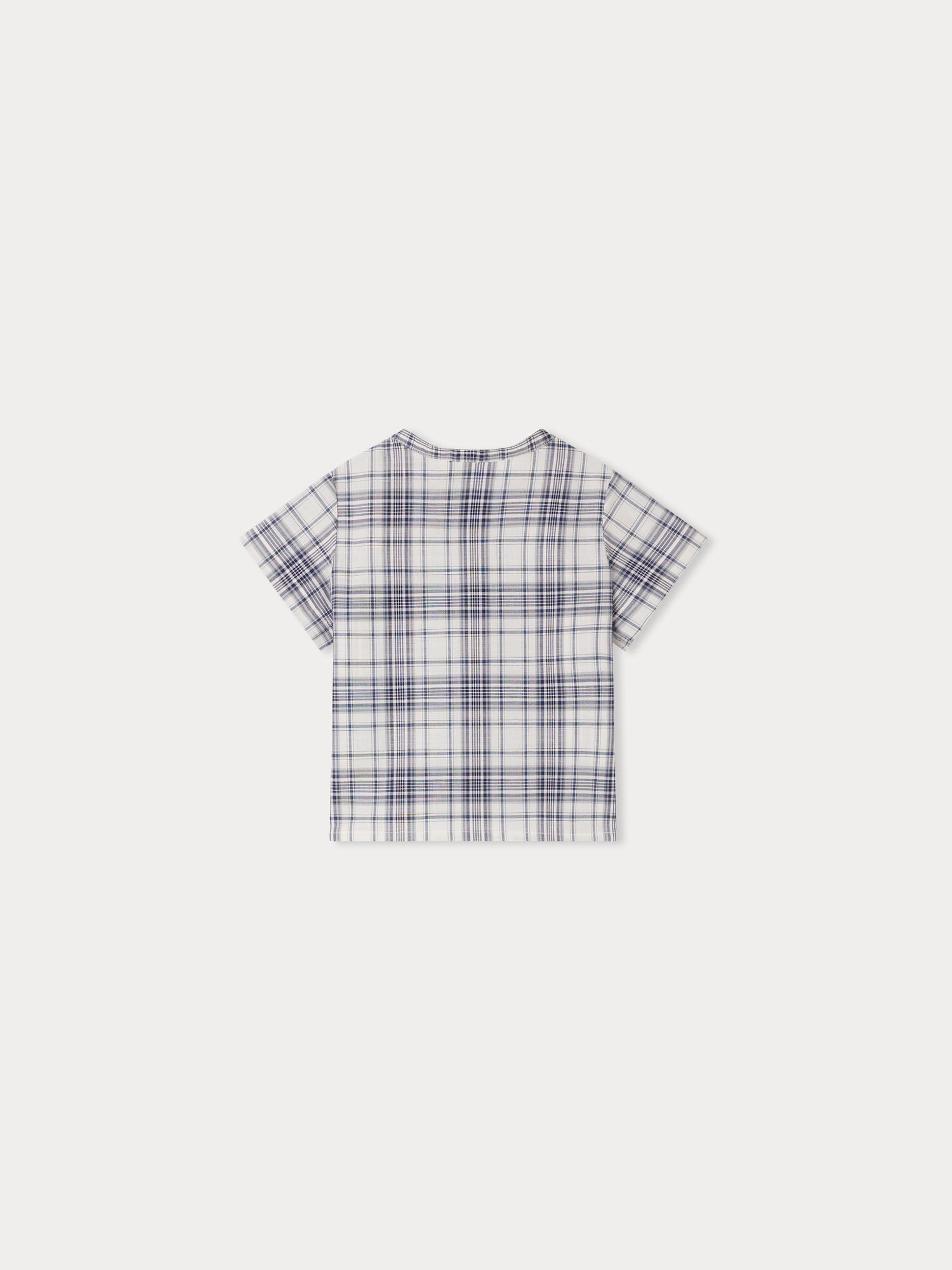 Baby Boys Blue Check Cotton Shirt