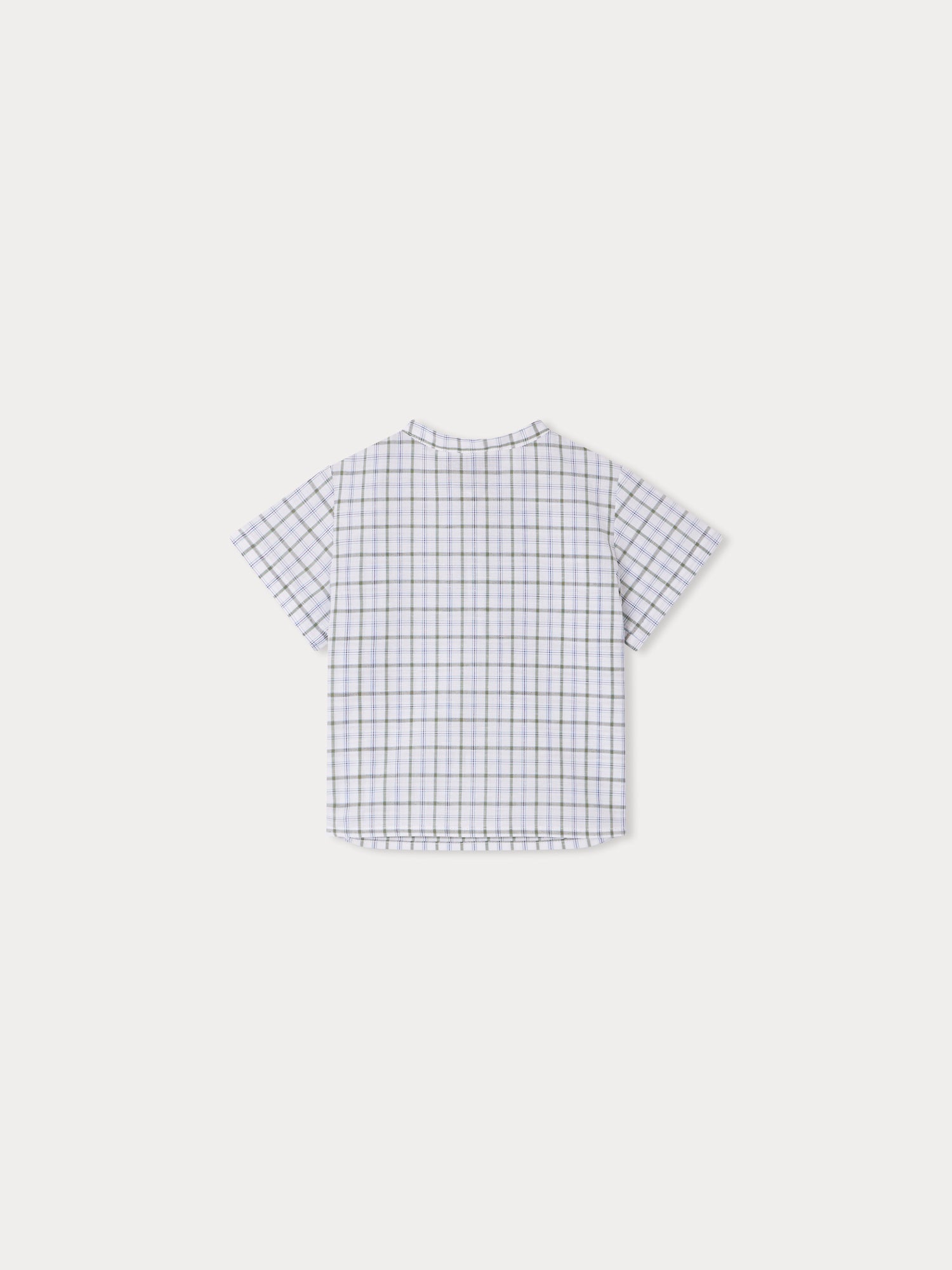 Baby Boys Blue Check Cotton Shirt