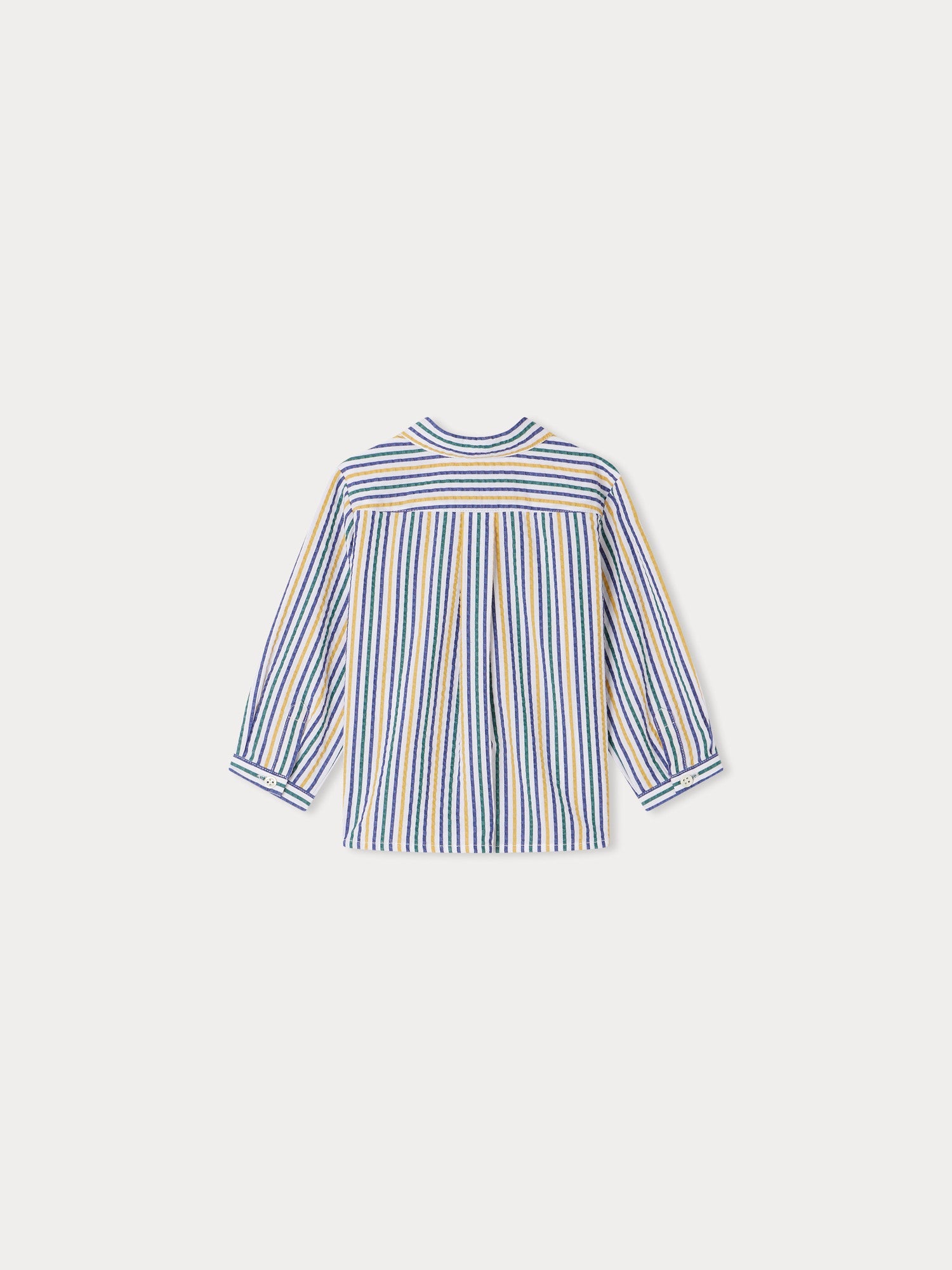 Baby Boys Blue Stripes Cotton Shirt