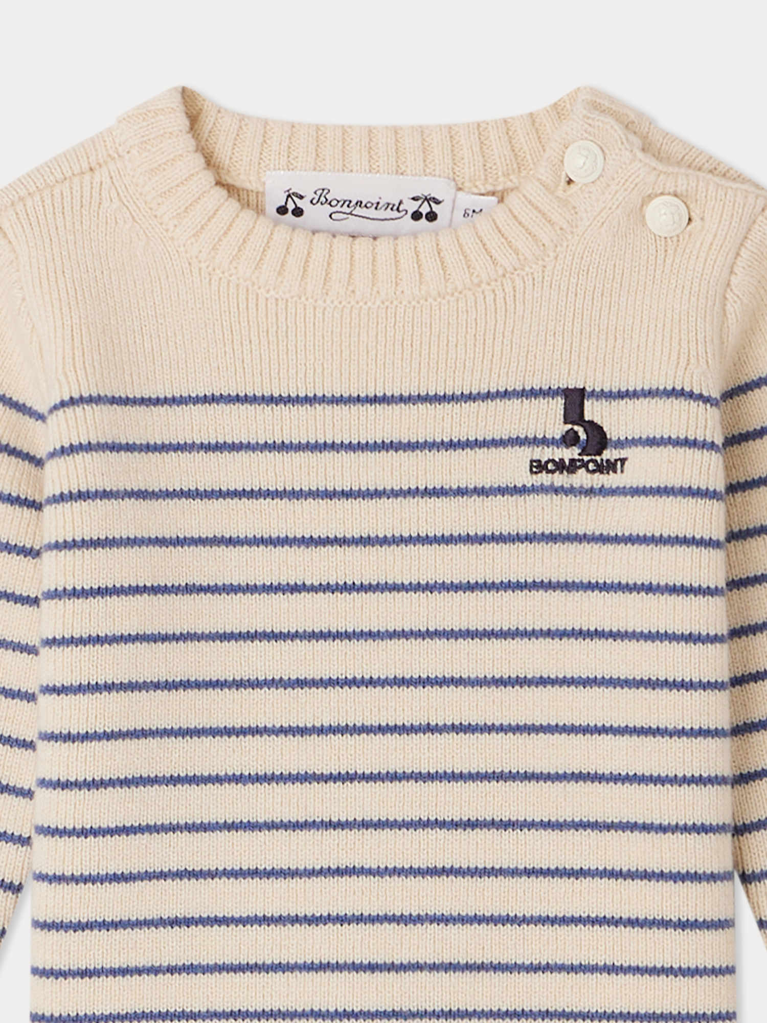 Baby Boys & Girls Blue Stripes Wool Sweater