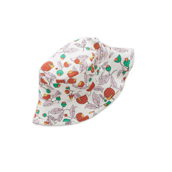 Girls White Flowers Hat