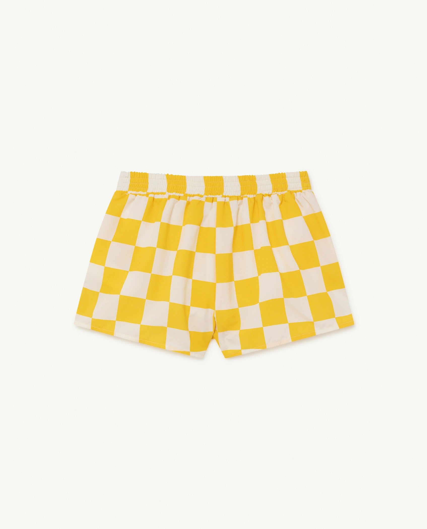 Boys Yellow Squares Swim Shorts