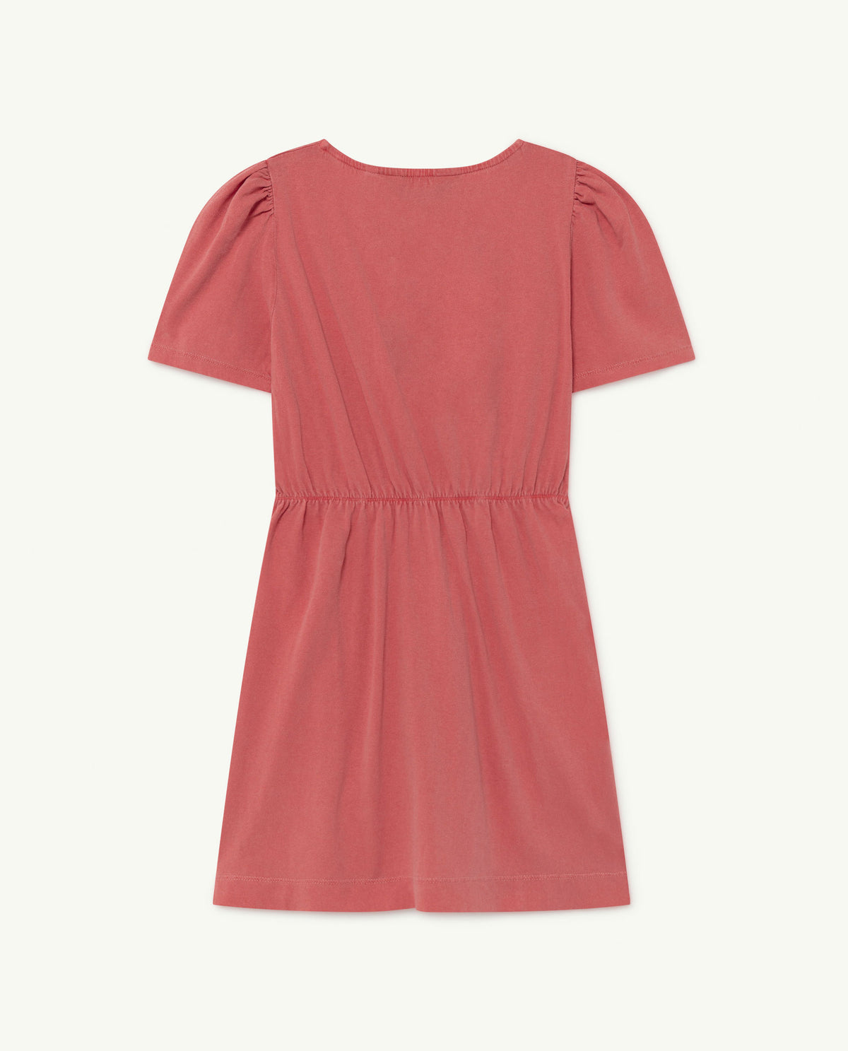 Robe en coton rouge dauphin pour fille