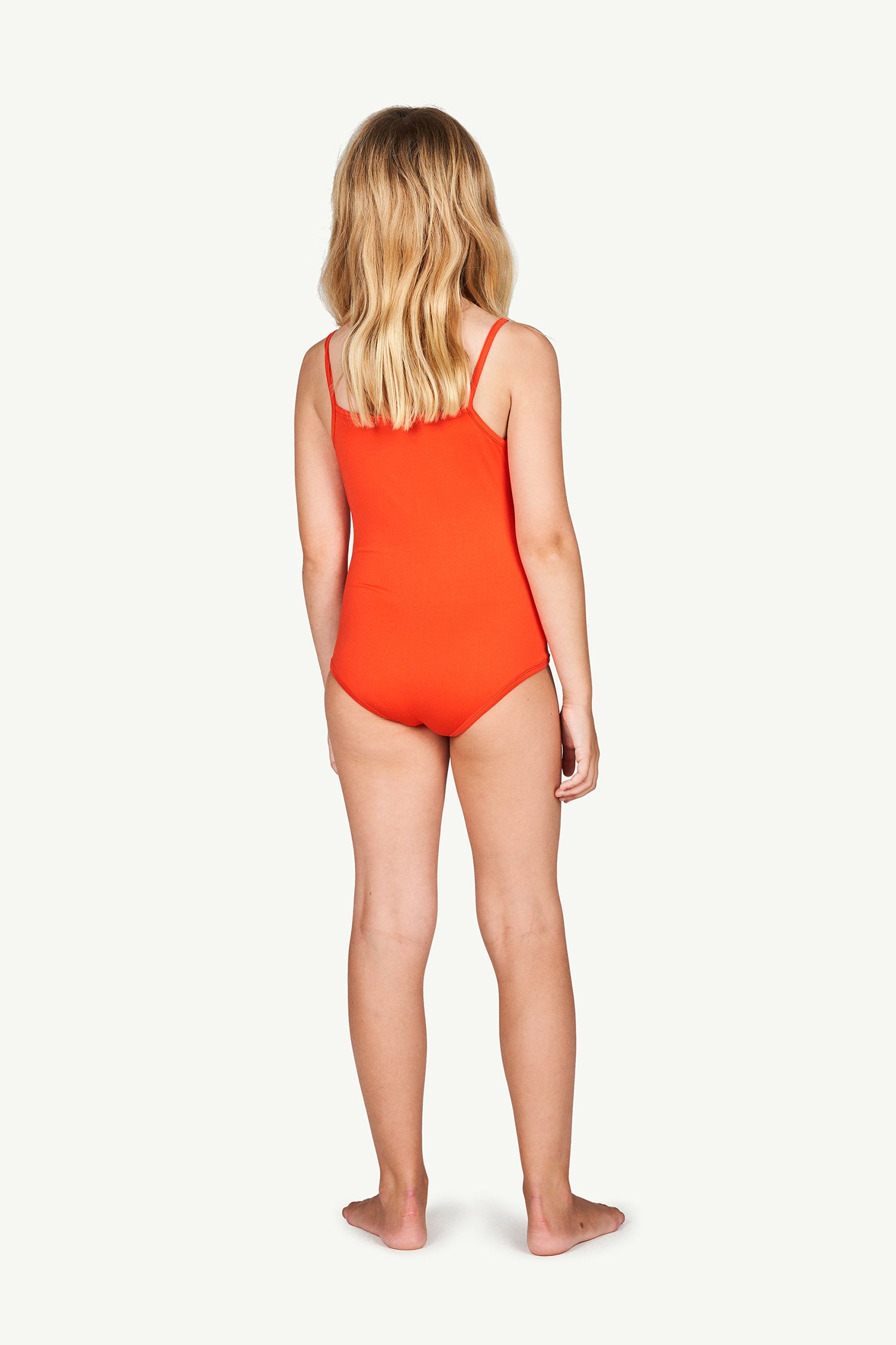 Girls Red Tiger Swimsuit