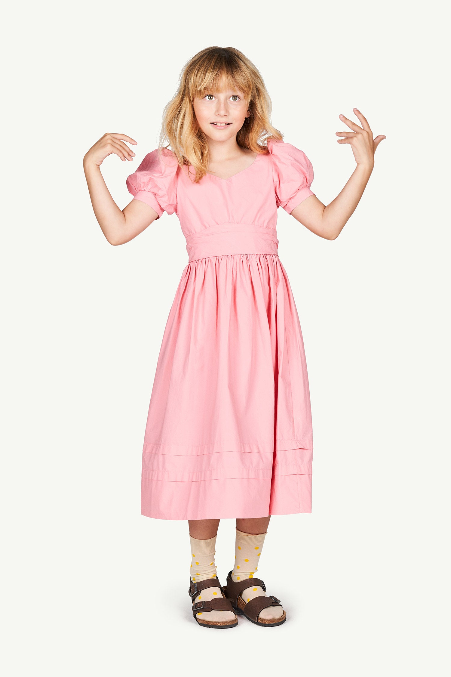 Girls Pink Tao Cotton Dress