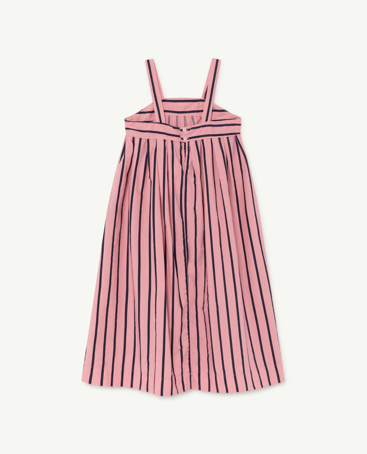 Robe en coton rayée rose pour filles