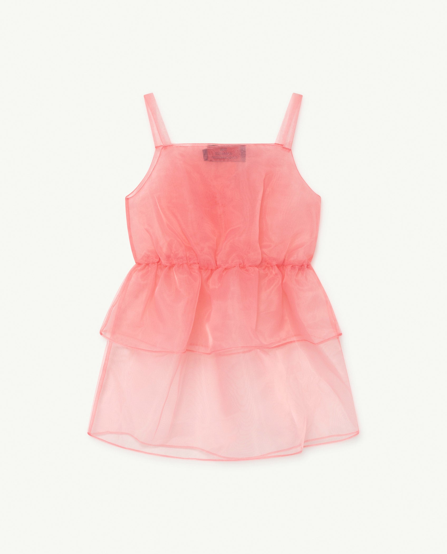 Girls Pink Flower Tulle Dress