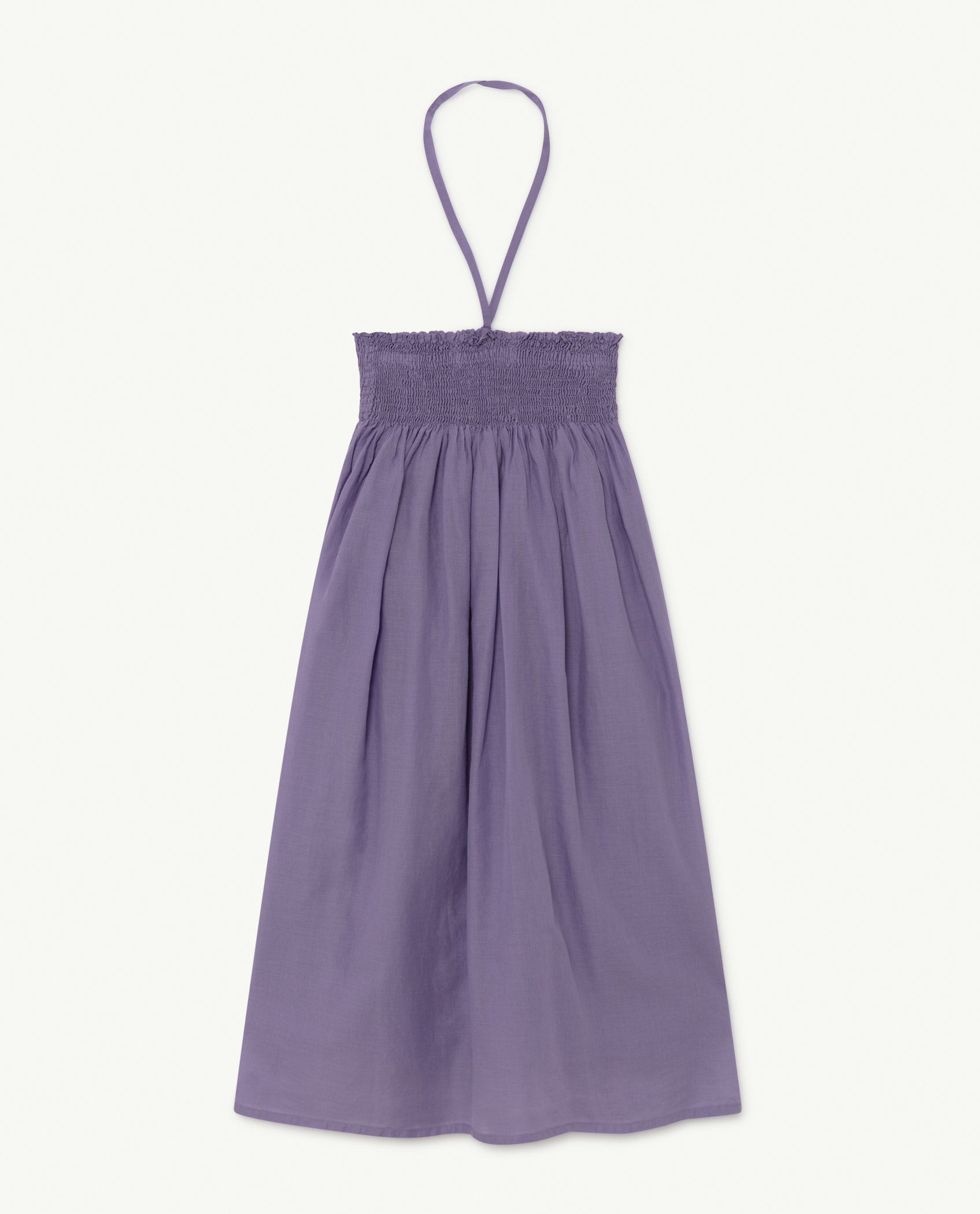 Girls Purple Logo Cotton Dress