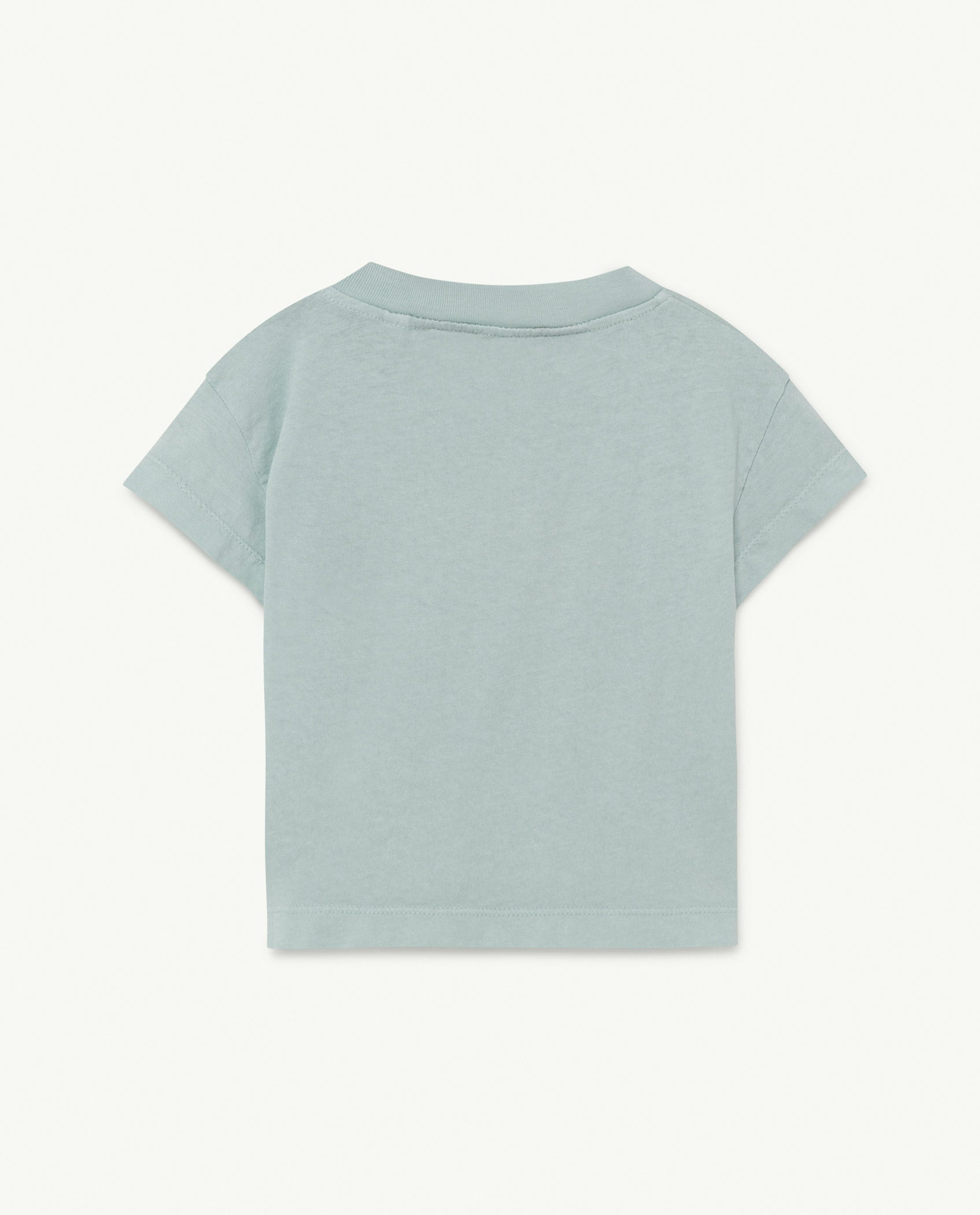 Baby Boys & Girls Blue Painted Cotton T-Shirt