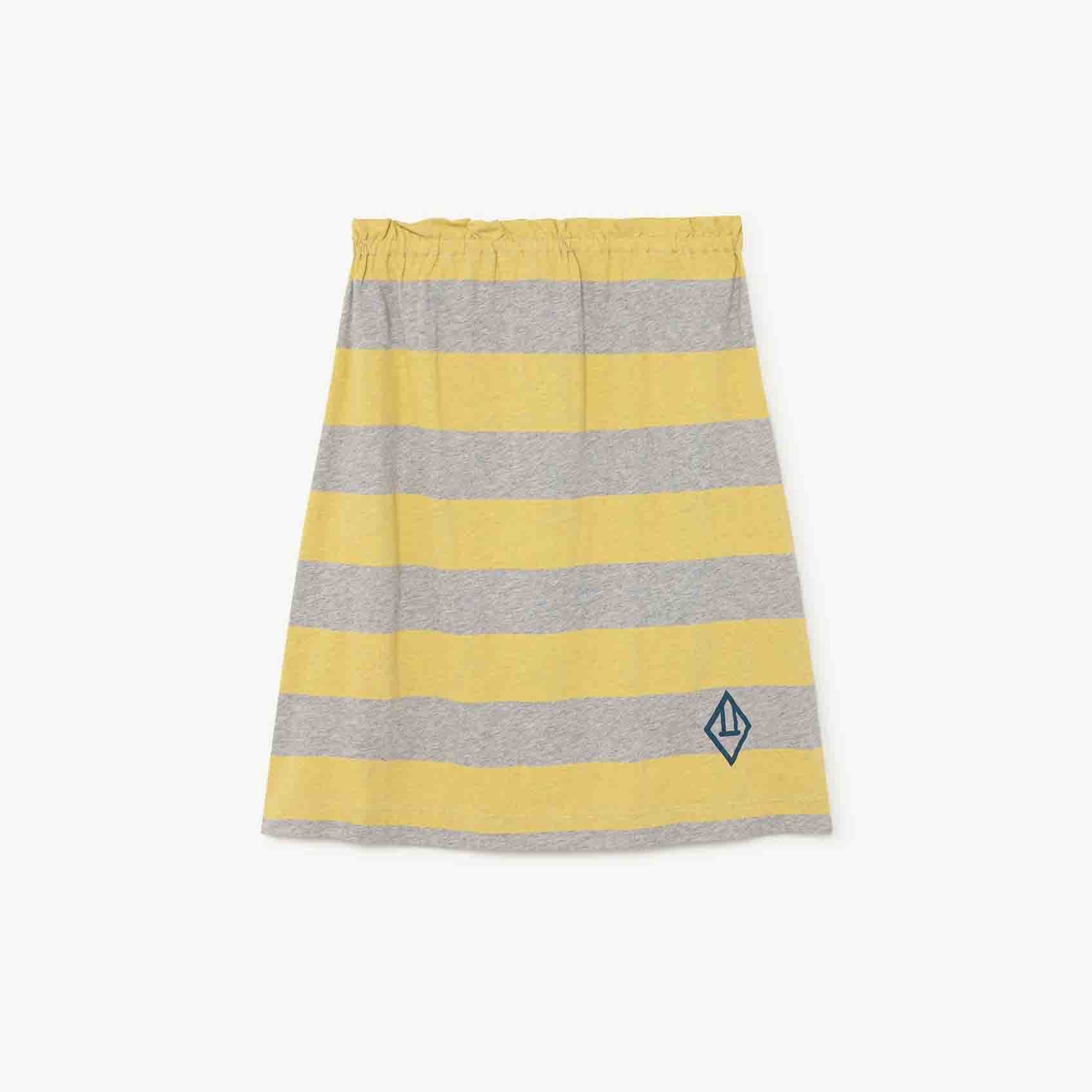Girls Grey Stripes Skirt
