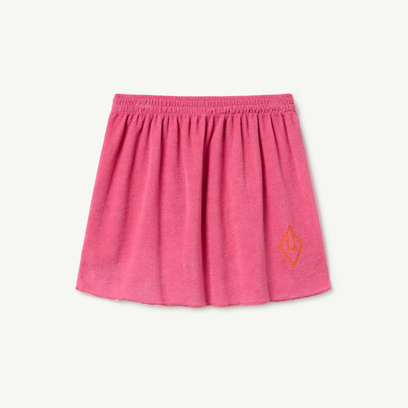 Girls Pink Logo Cotton Skirt