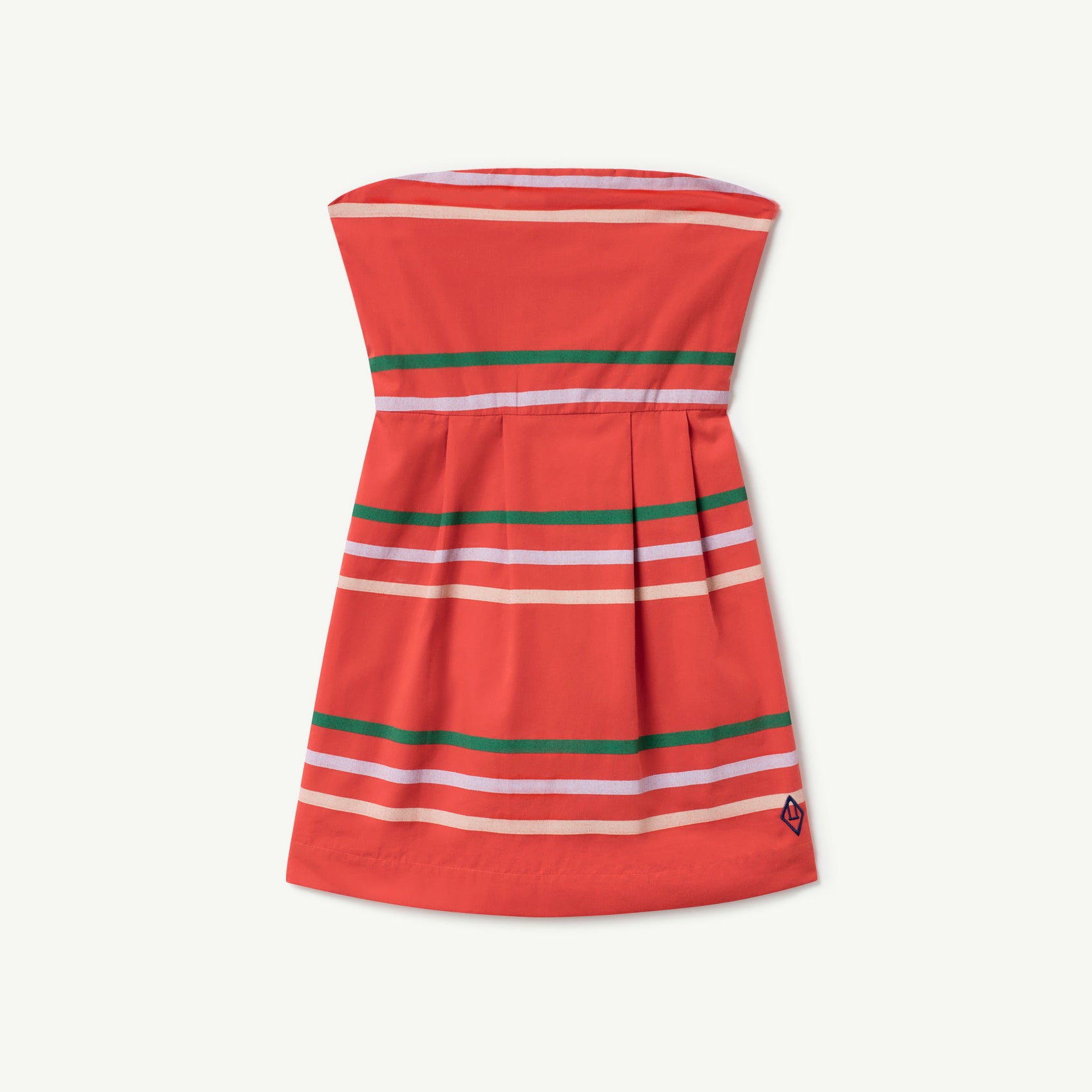 Girls Red Stripes Dress