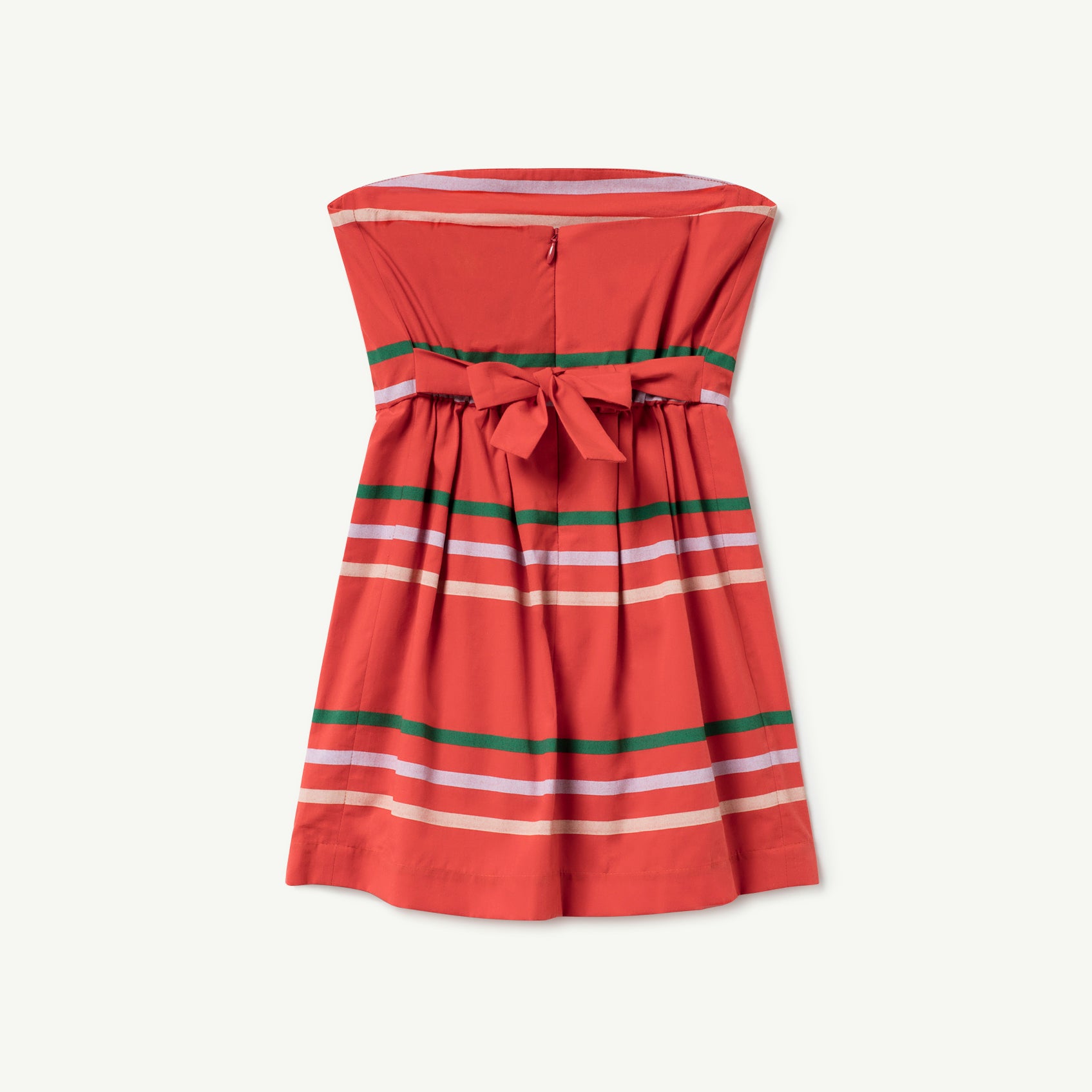 Girls Red Stripes Dress