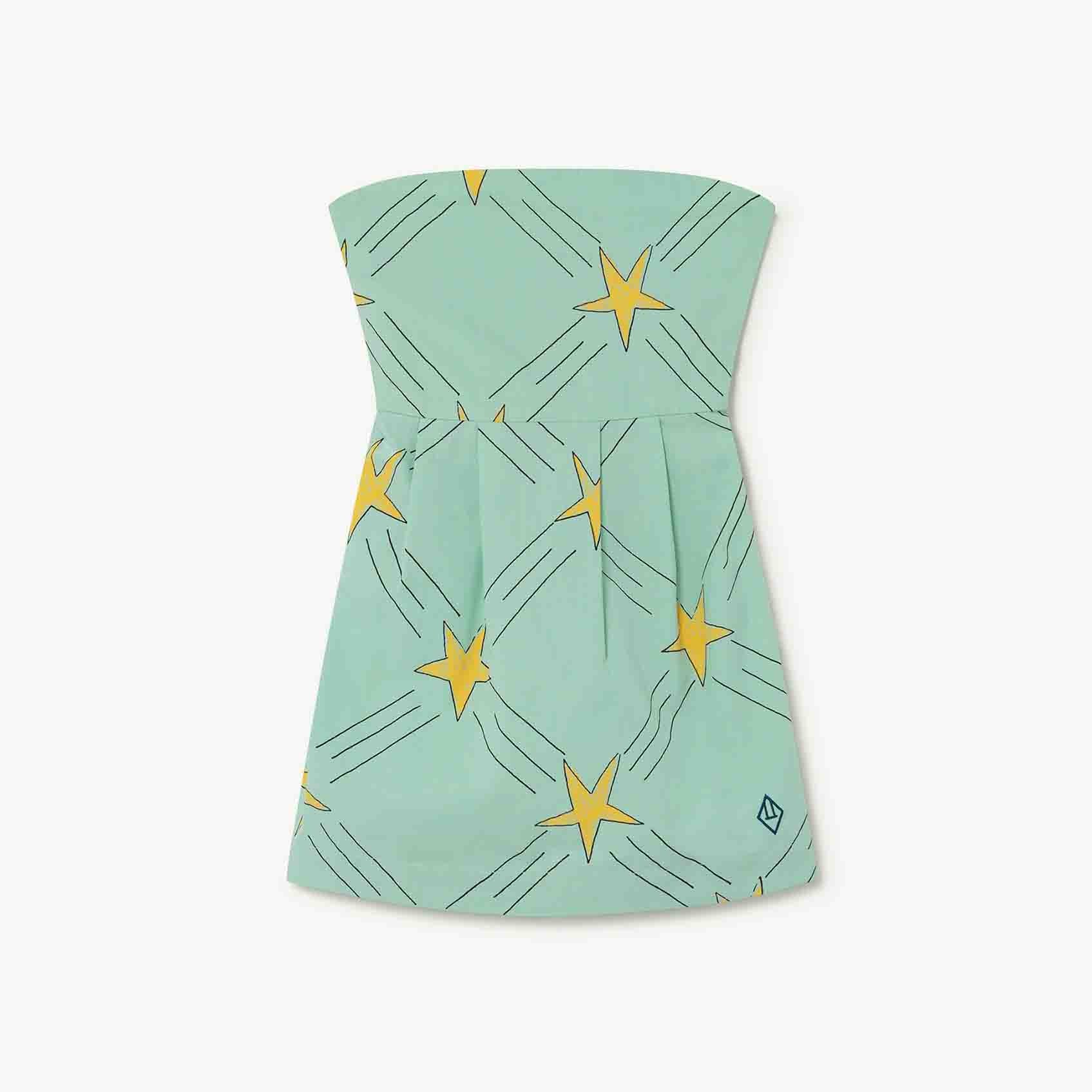 Girls Green Star Dress