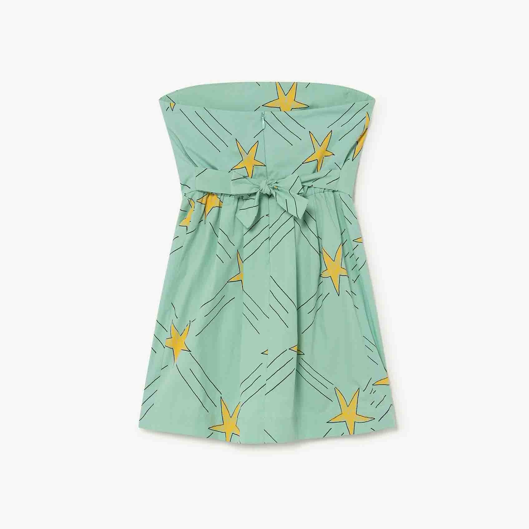 Girls Green Star Dress