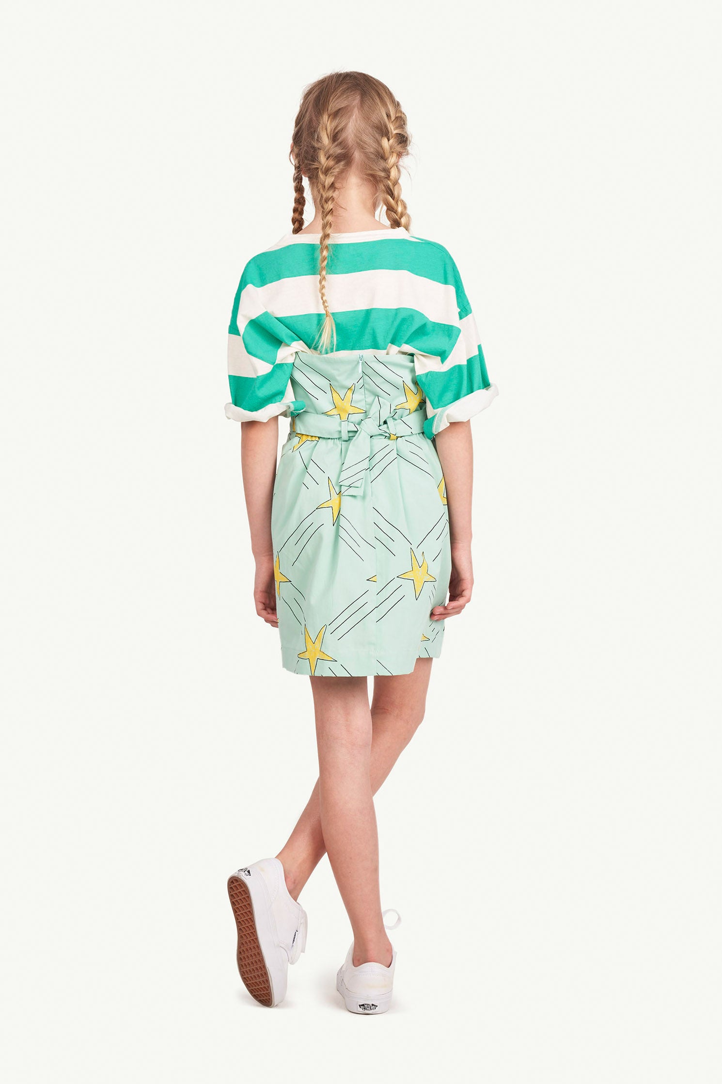Girls Green Star Dress
