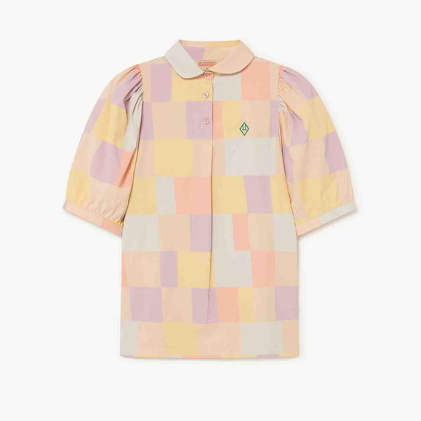 Girls Multicolor Check Dress