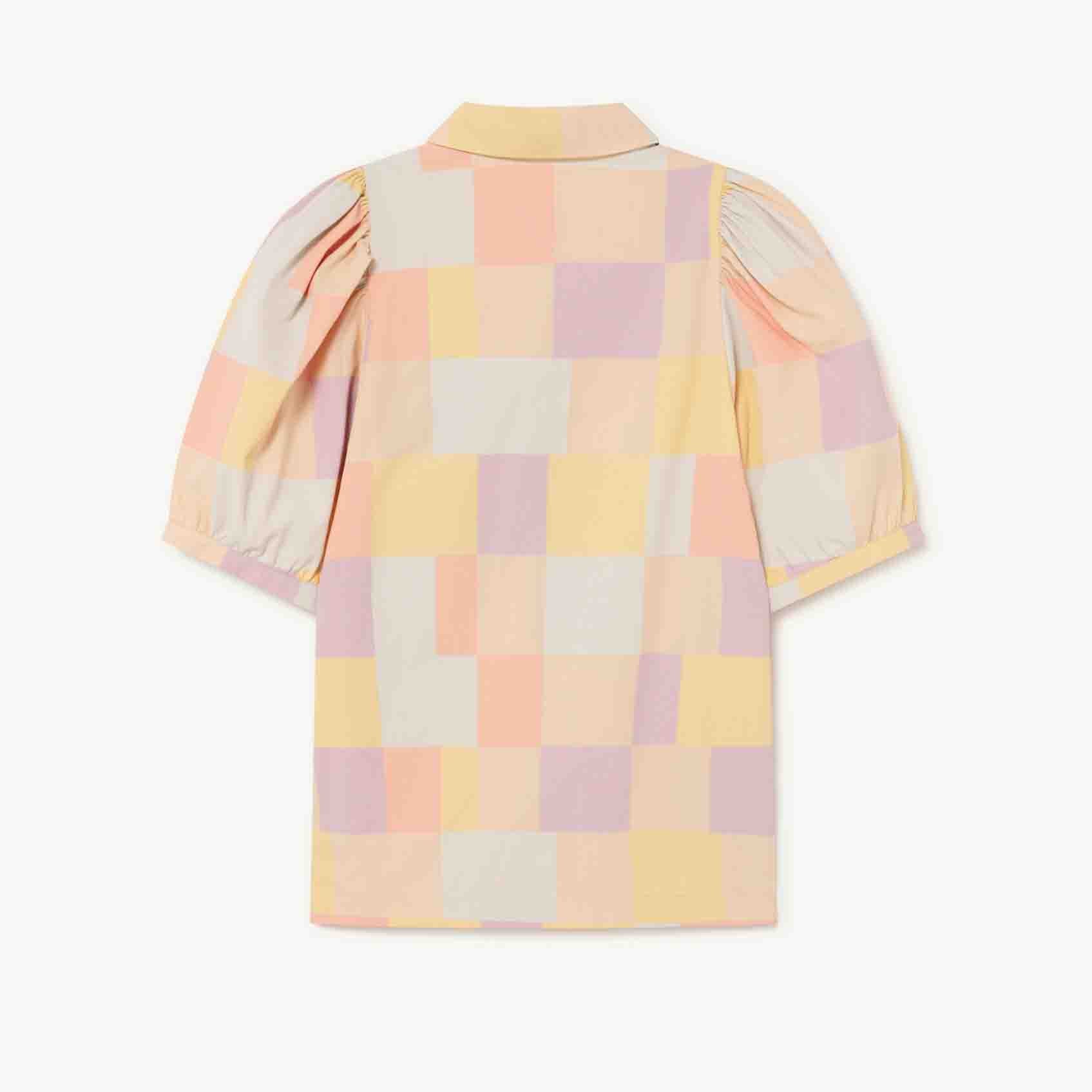 Girls Multicolor Check Dress