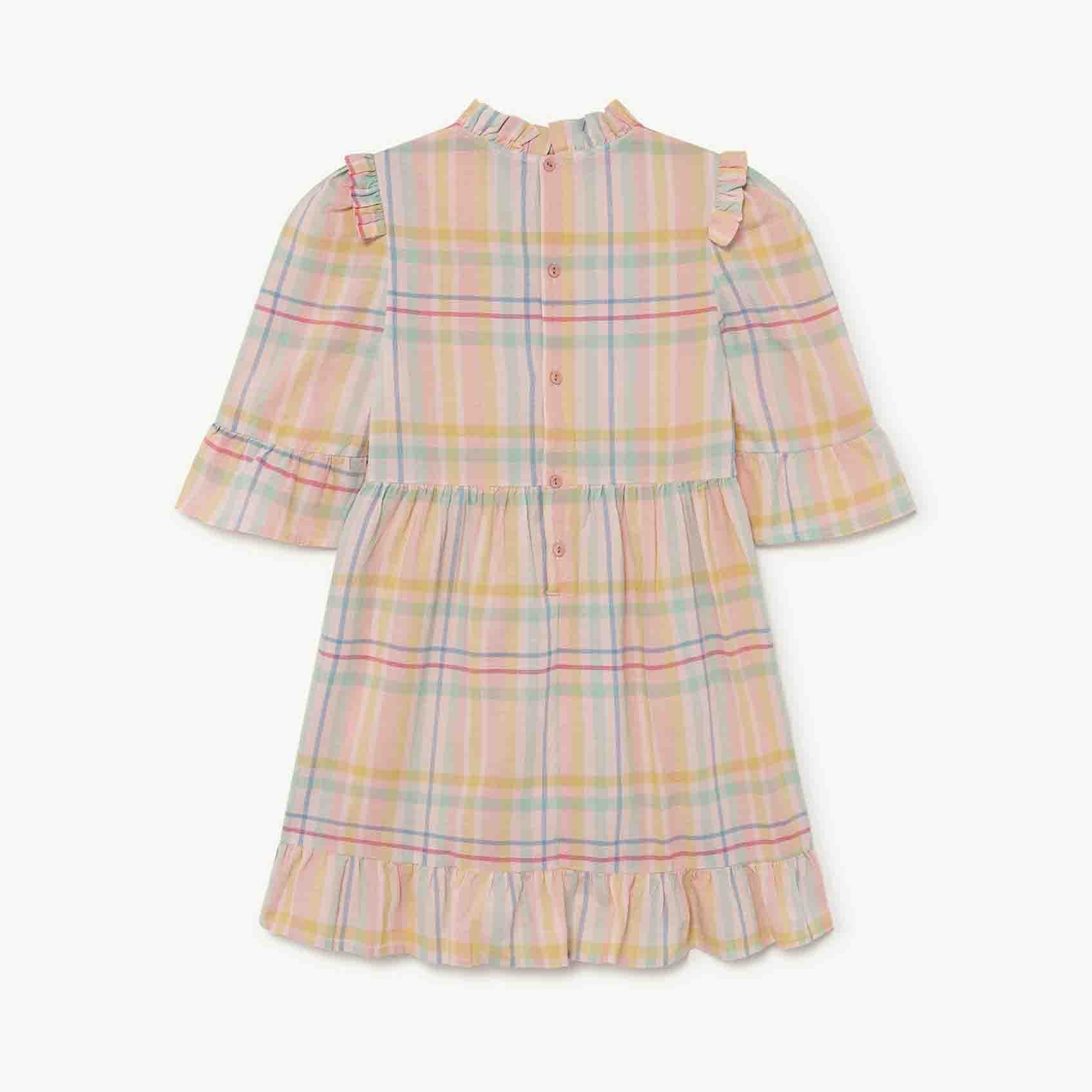 Girls Pink Check Dress