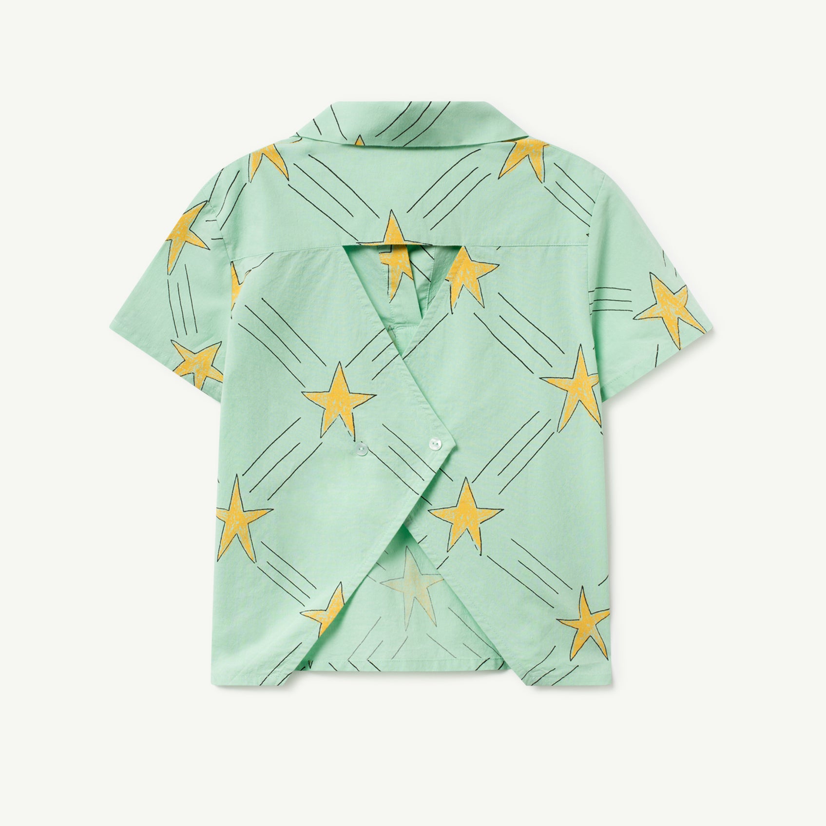 Girls Green Cotton Shirt