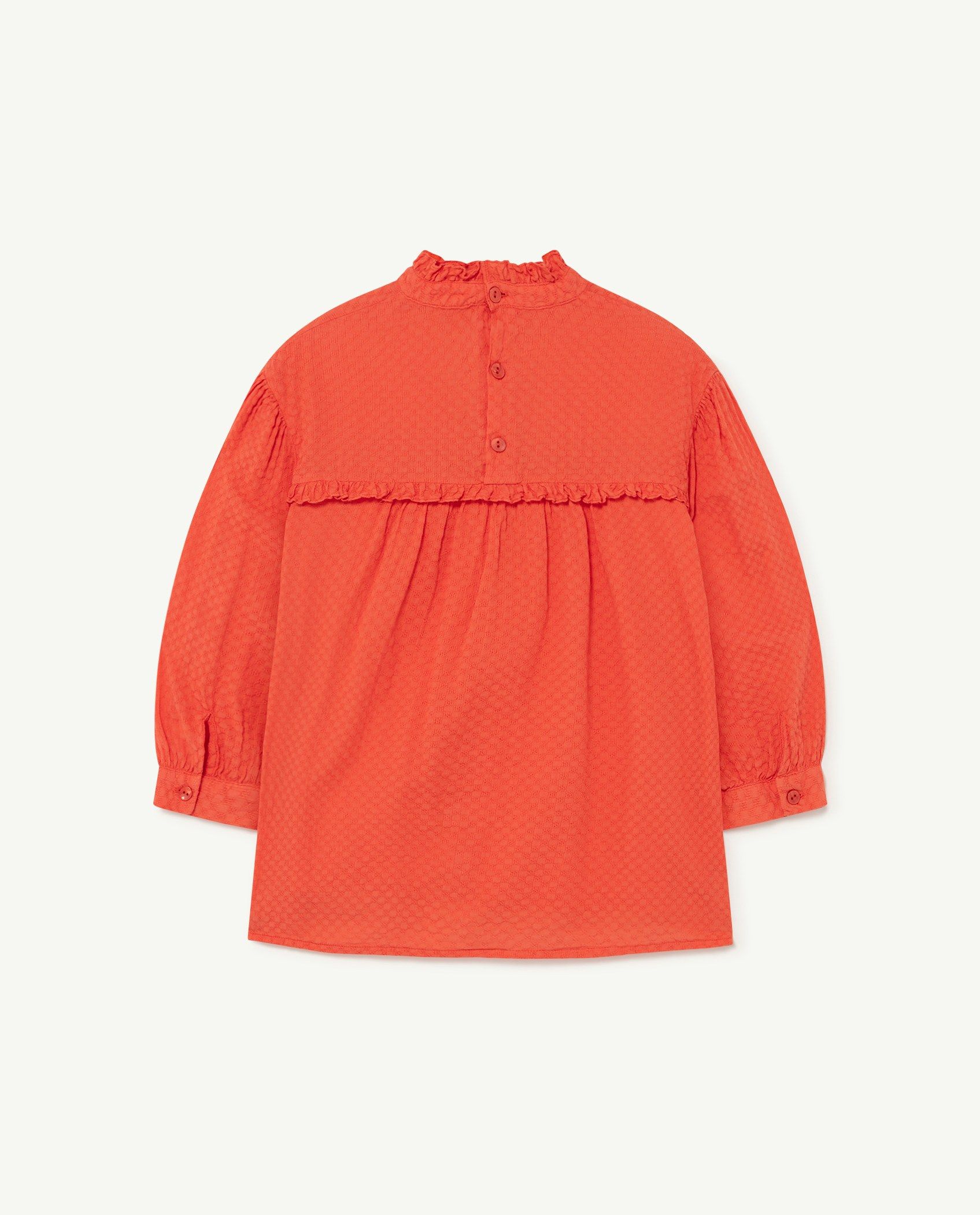 Girls Red Cotton Shirt
