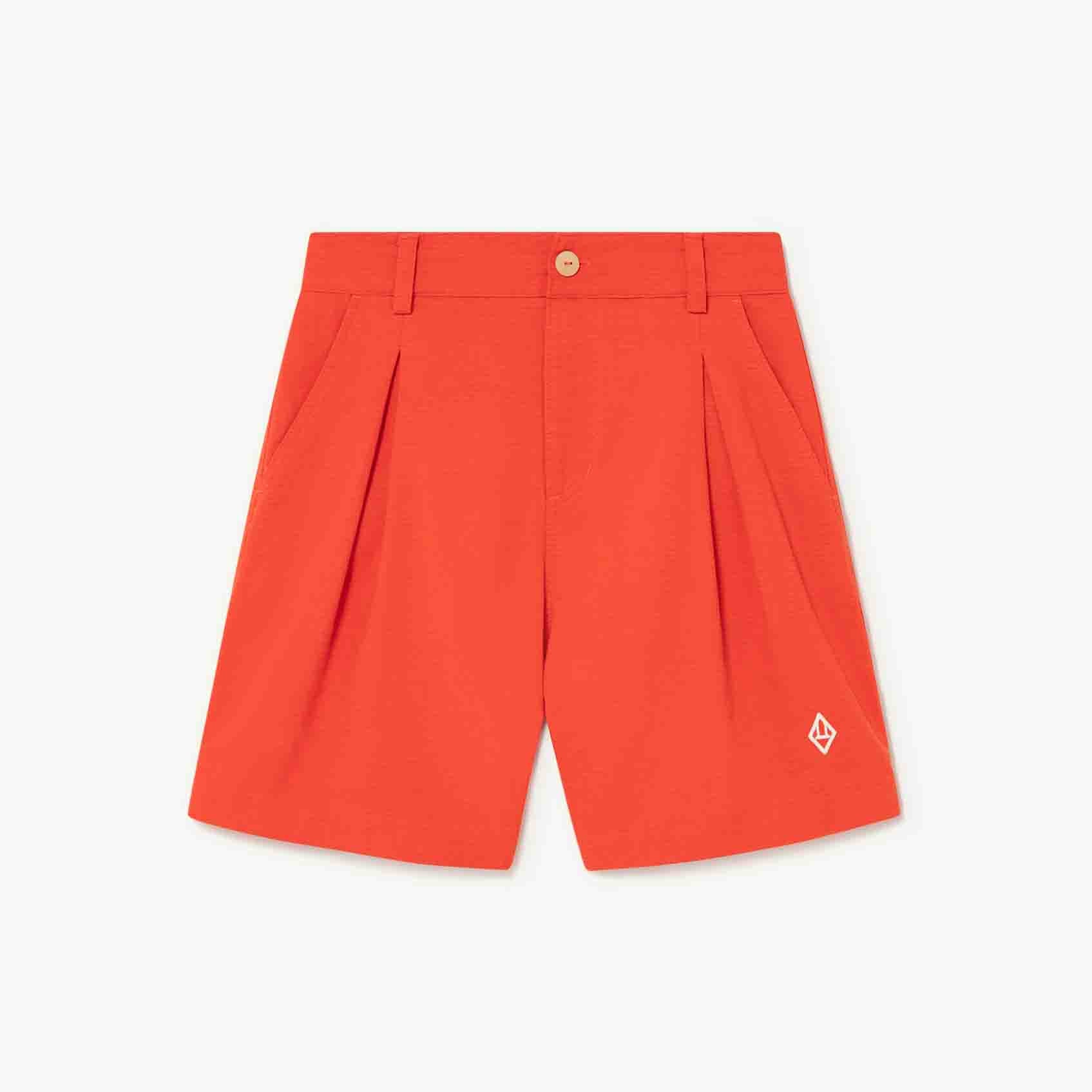 Girls Red Logo Short