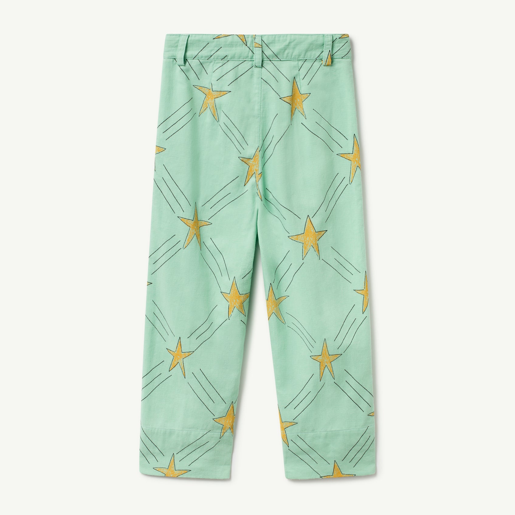 Boys & Girls Green Cotton Trousers