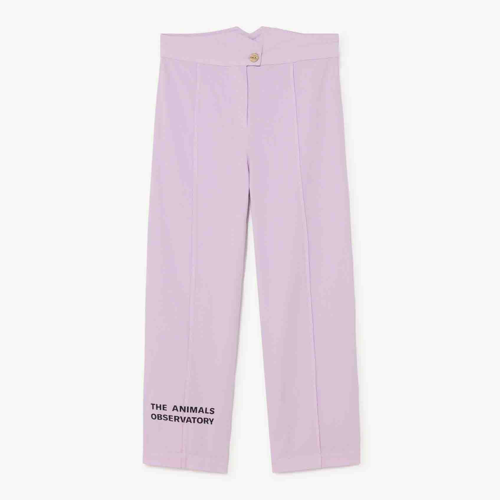 Girls Purple Cotton Trousers