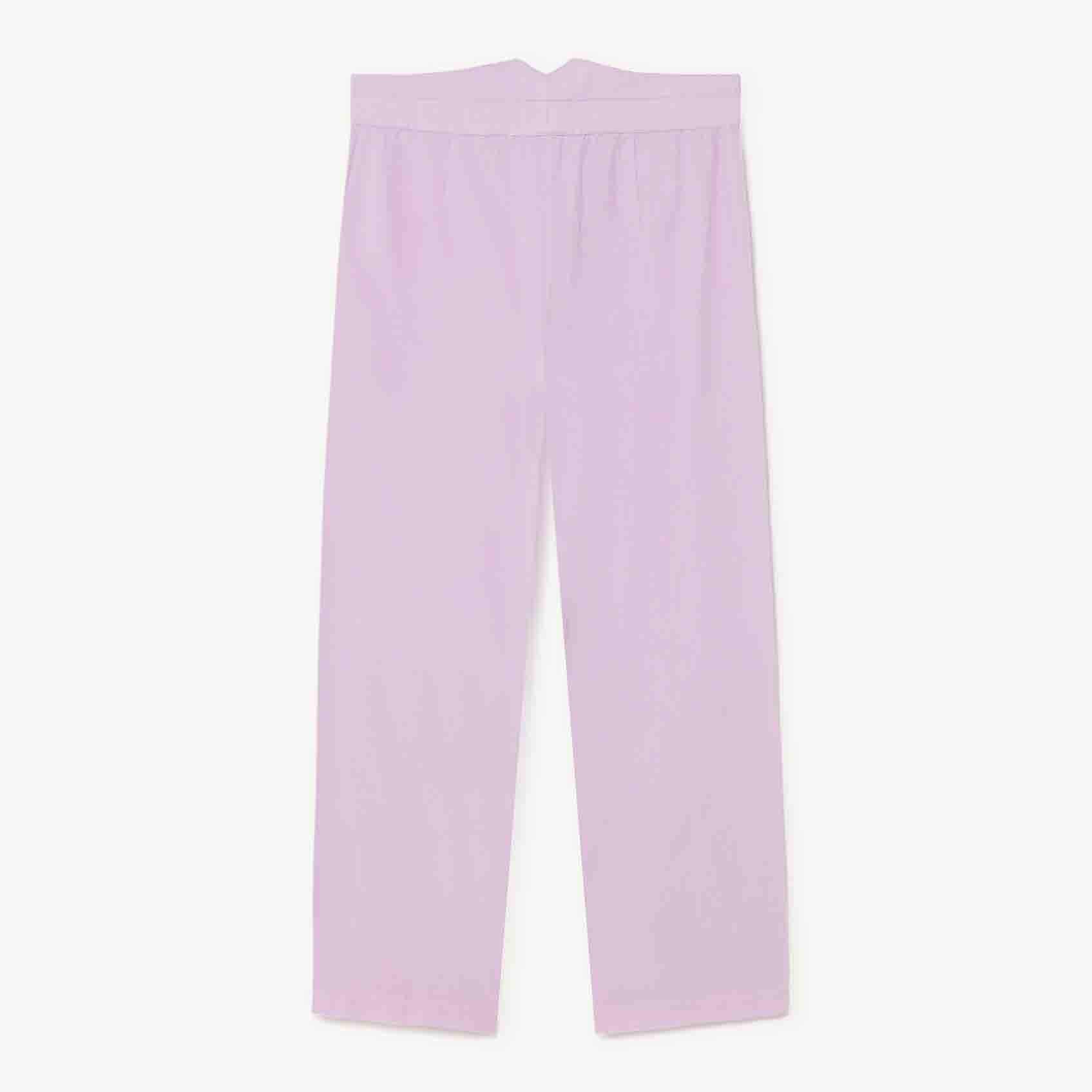 Girls Purple Cotton Trousers