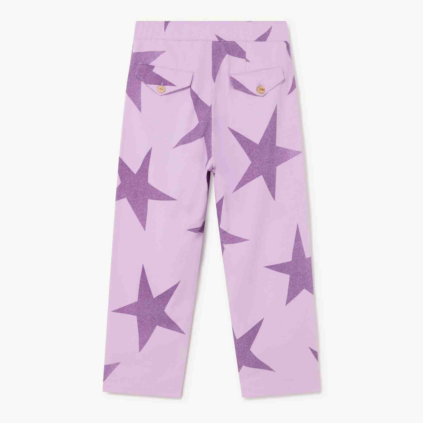 Boys & Girls Purple Cotton Trousers