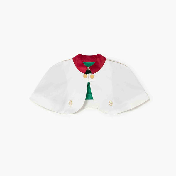 Girls White Logo Cape
