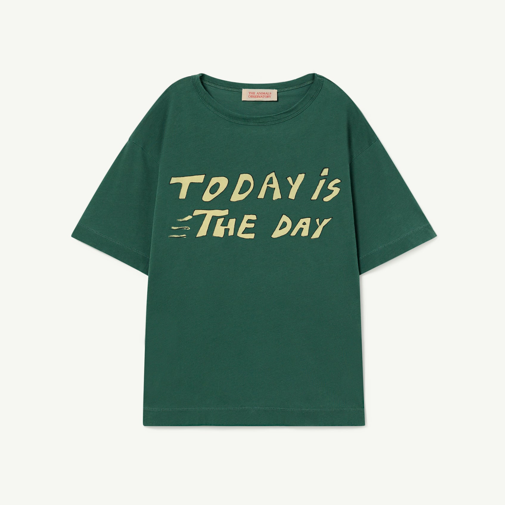 Boys & Girls Green Logo Cotton T-Shirt