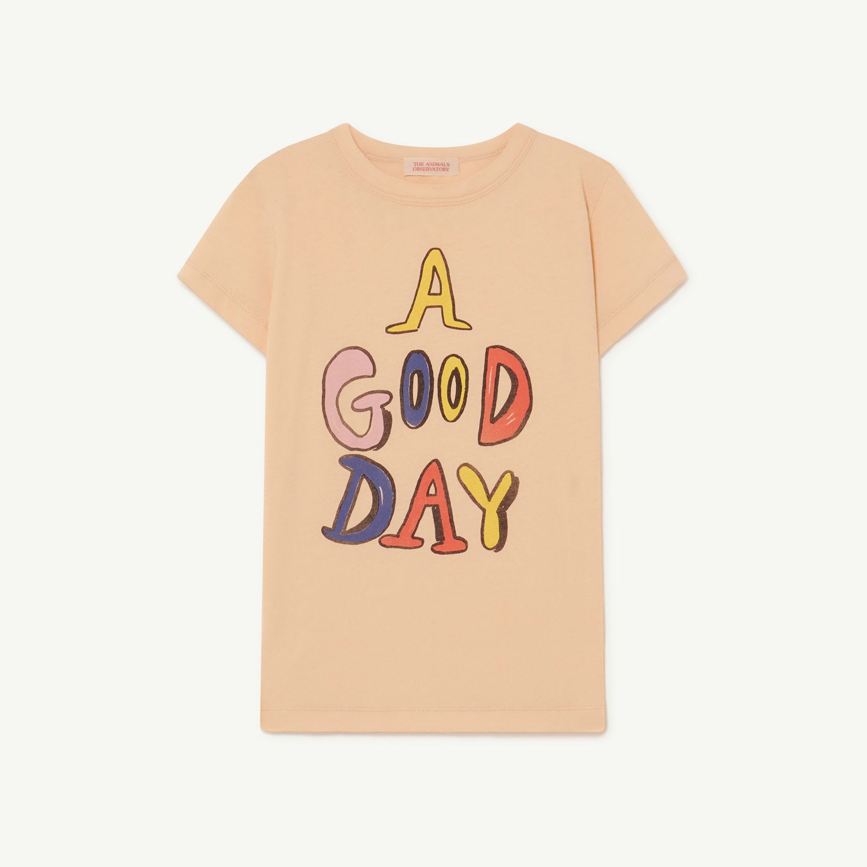 Boys & Girls Beige Logo Cotton T-Shirt