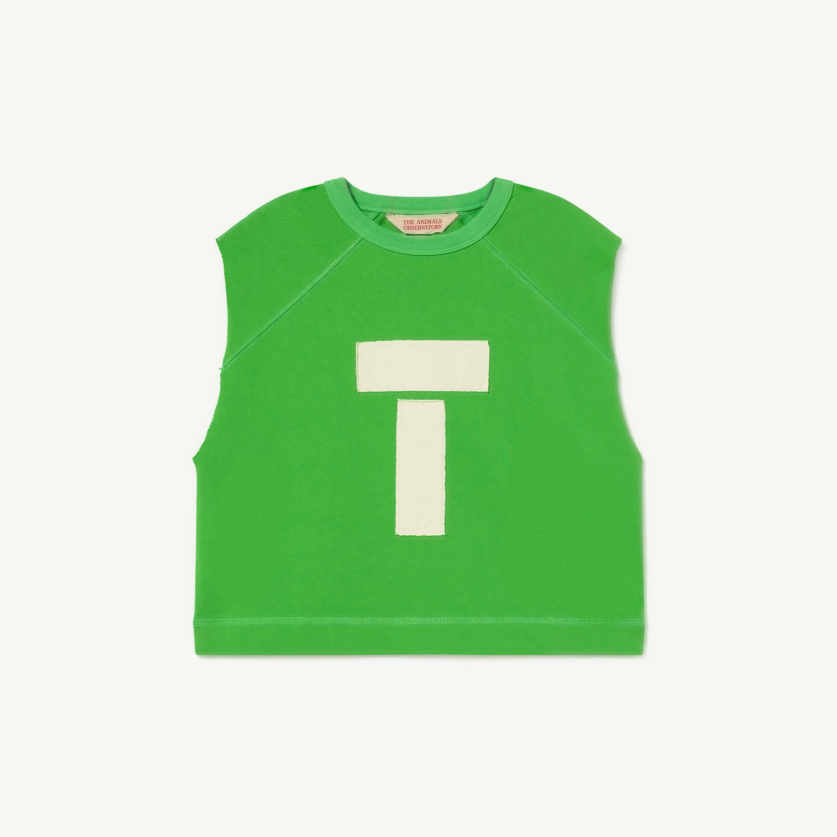 Boys & Girls Green Logo Cotton Vest