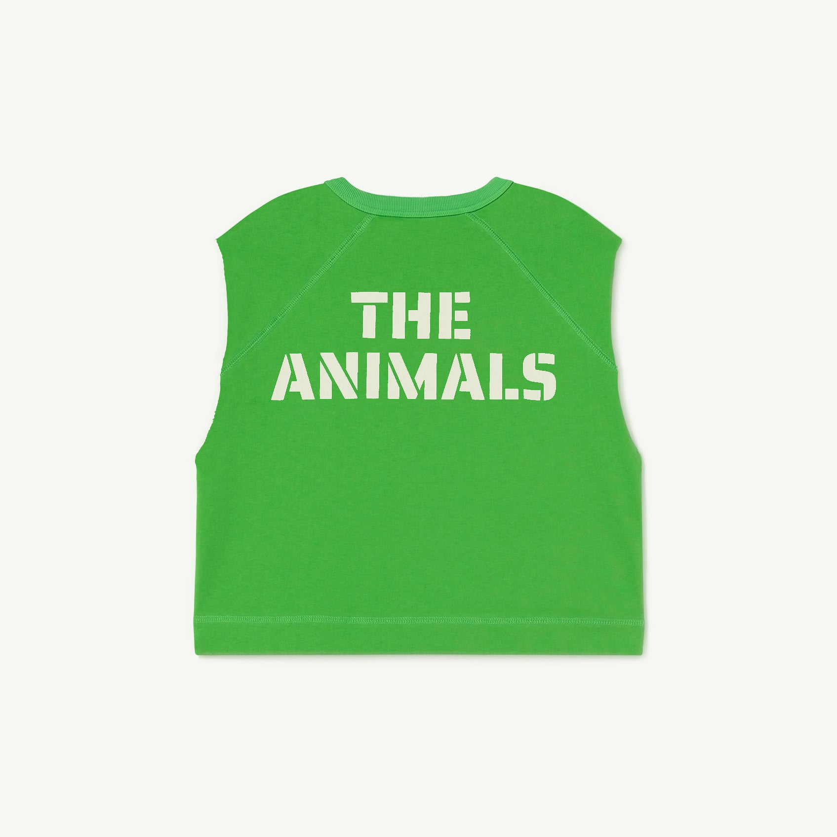 Boys & Girls Green Logo Cotton Vest