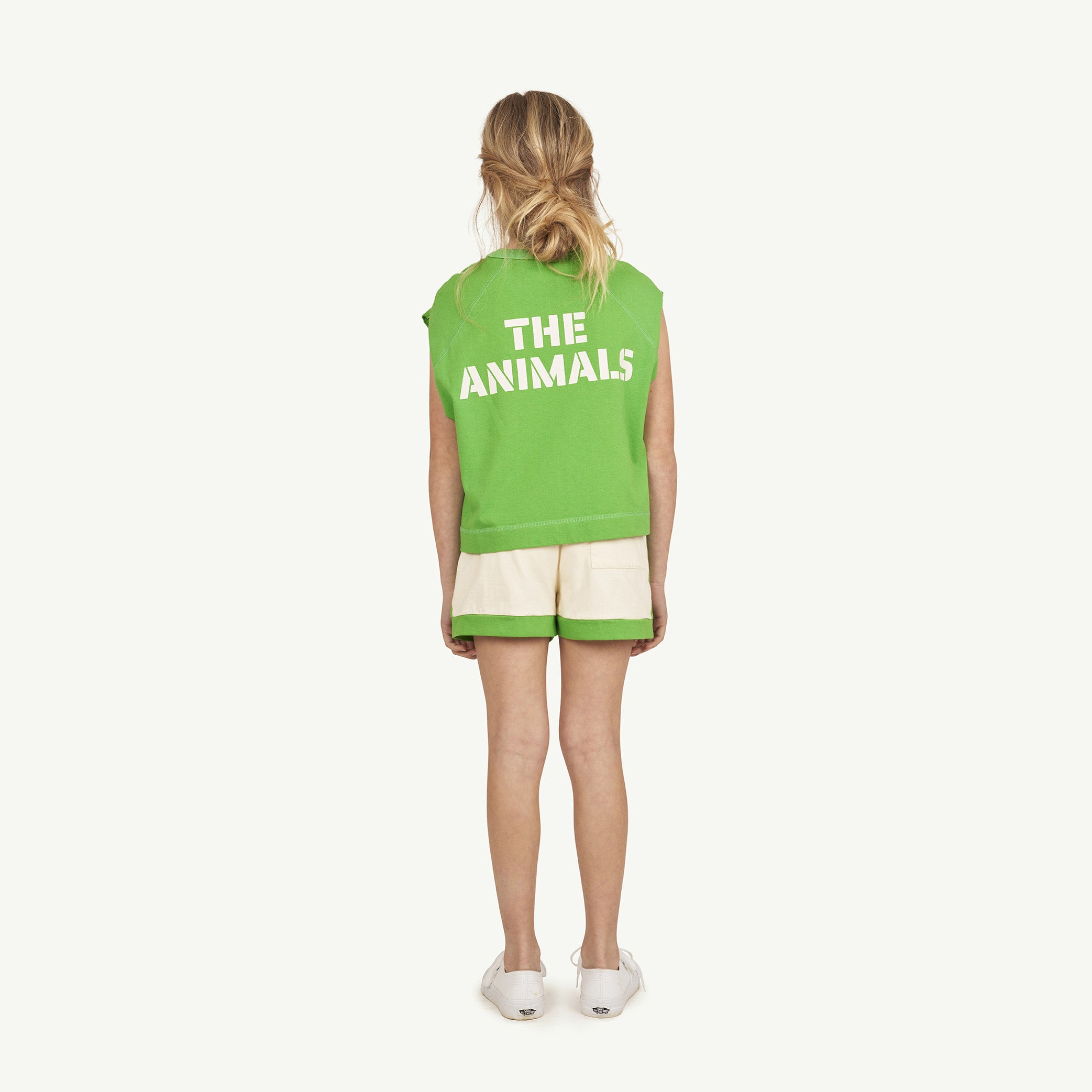 Boys & Girls Green Logo Cotton Vest