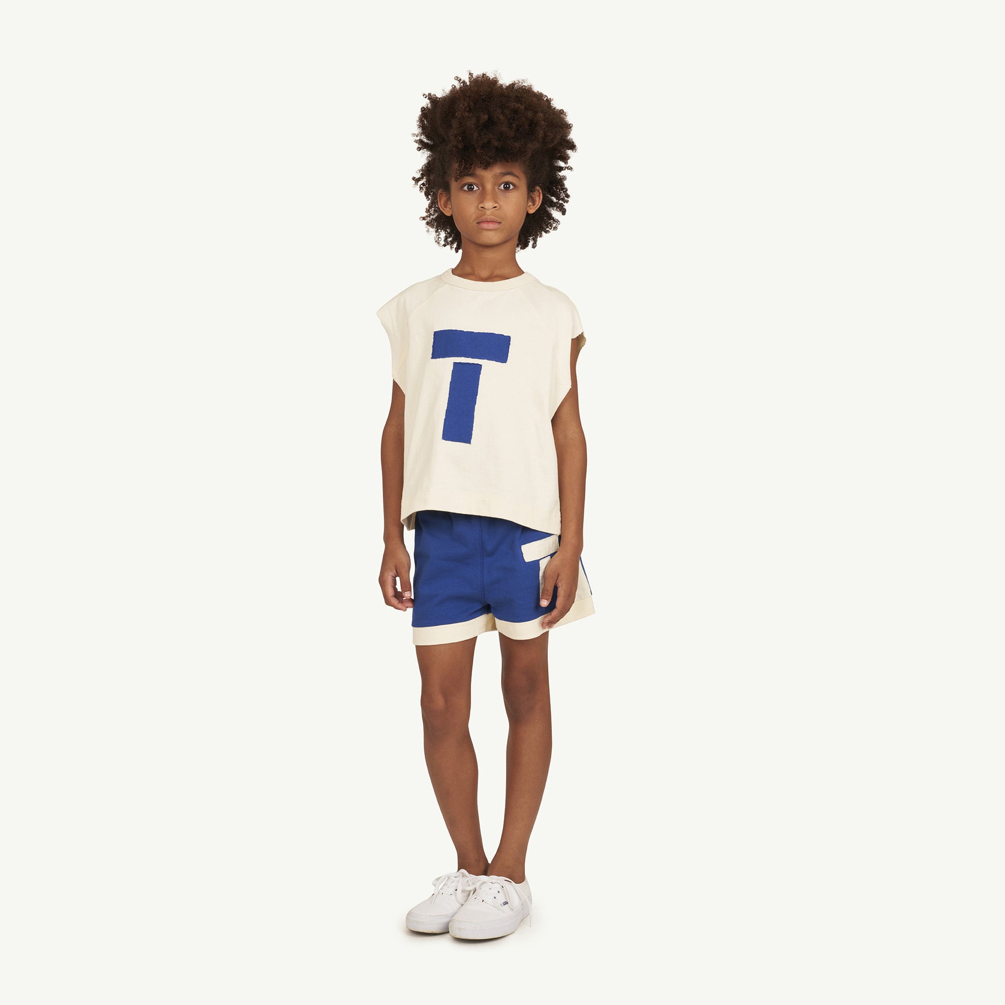 Boys & Girls Blue Logo Cotton Shorts