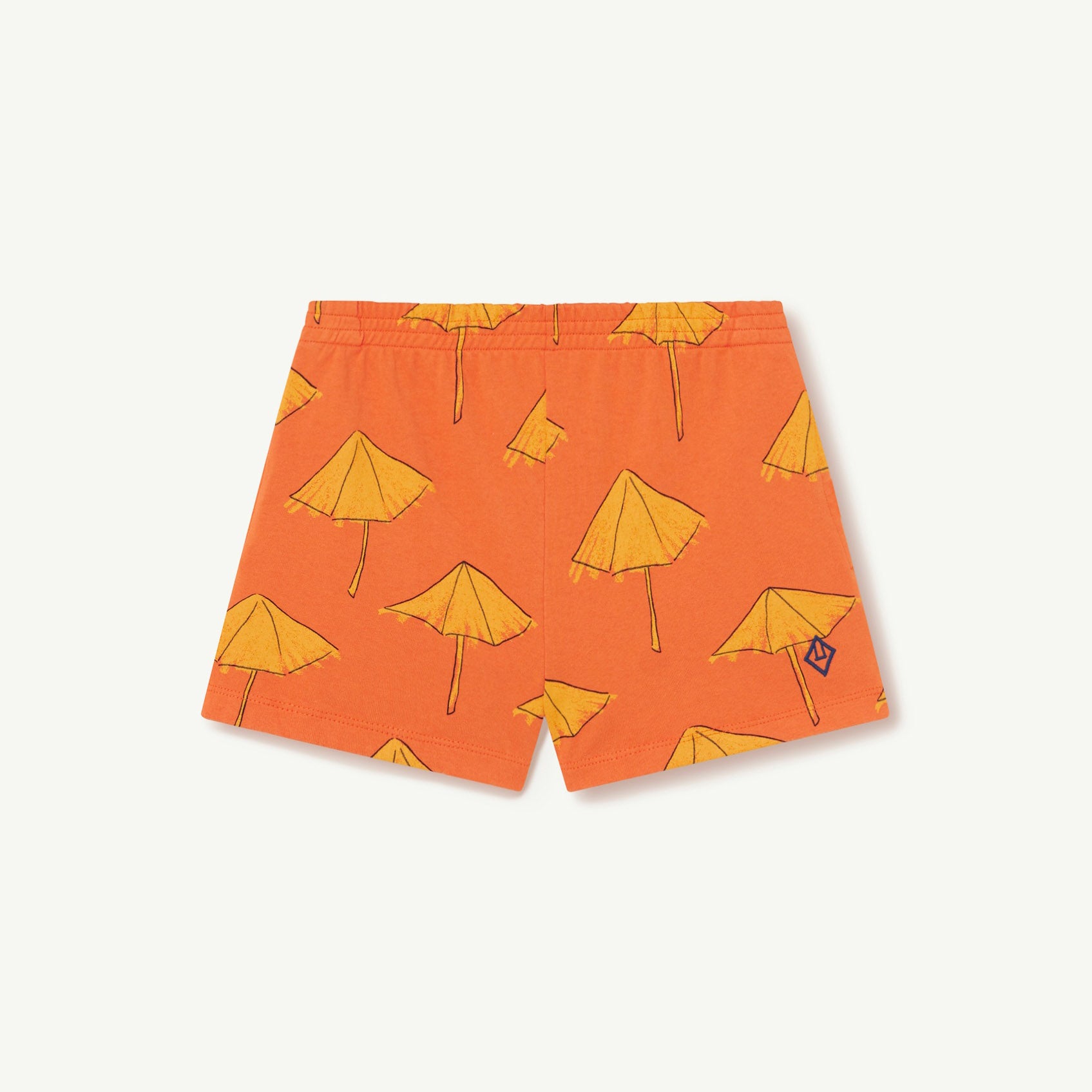 Boys & Girls Orange Printed Cotton Shorts