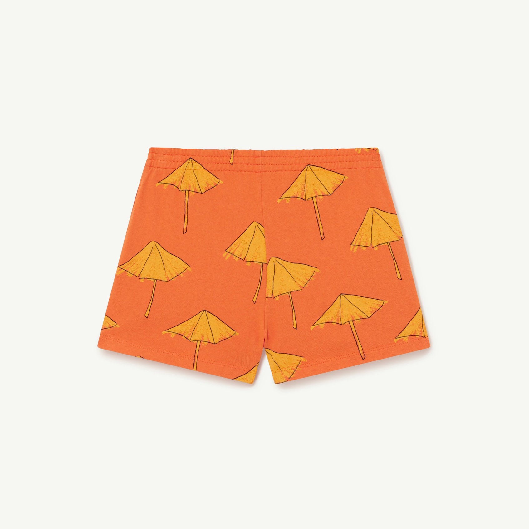 Boys & Girls Orange Printed Cotton Shorts
