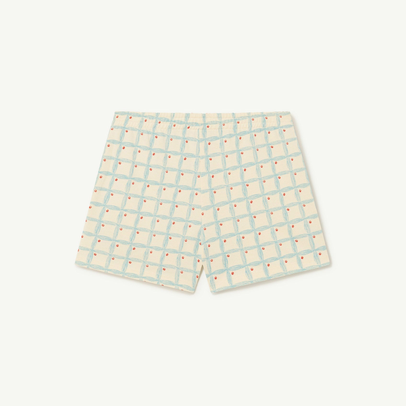 Boys & Girls White Check Cotton Shorts