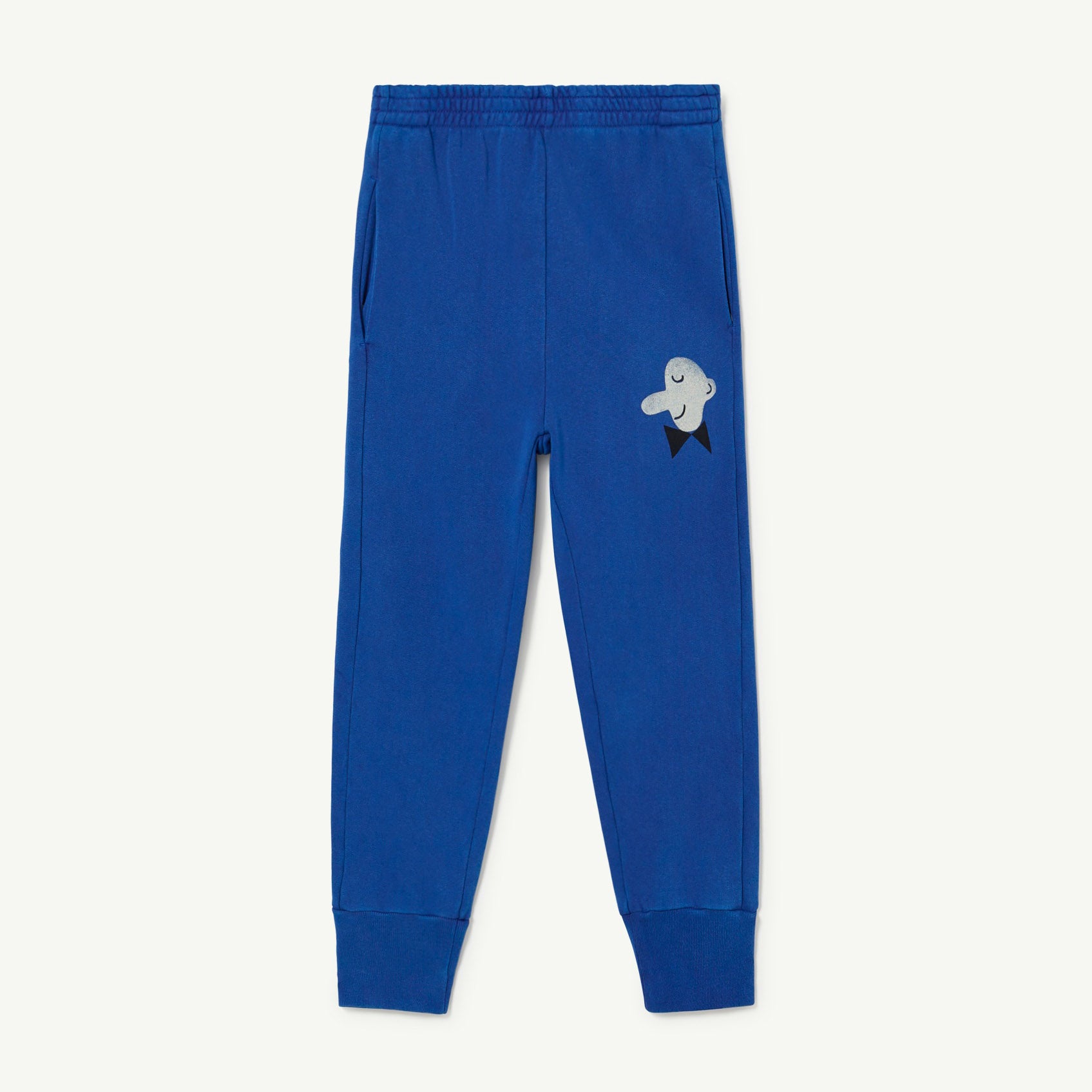 Boys & Girls Blue Logo Cotton Trousers