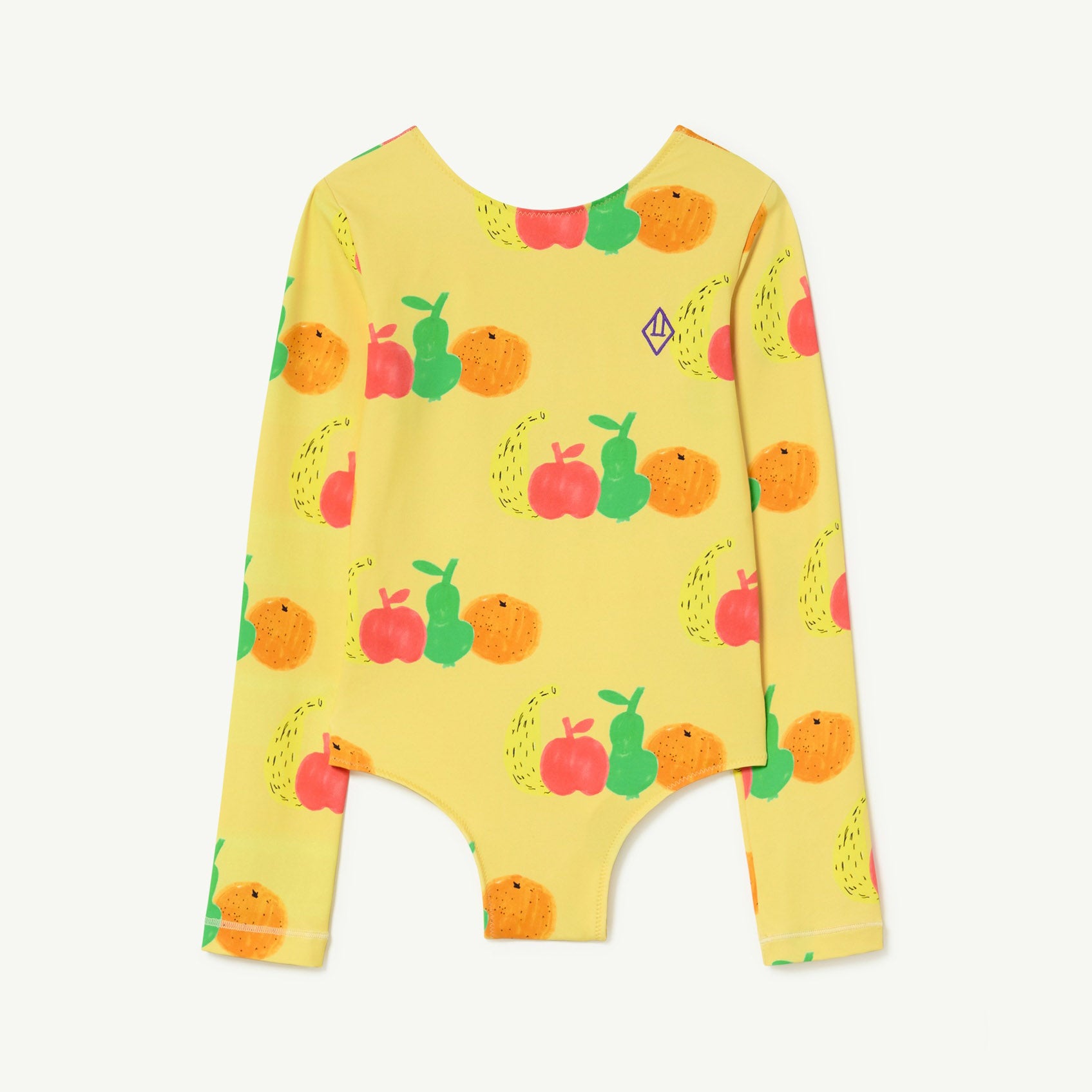 Girls Yellow Fruits Swimsuit