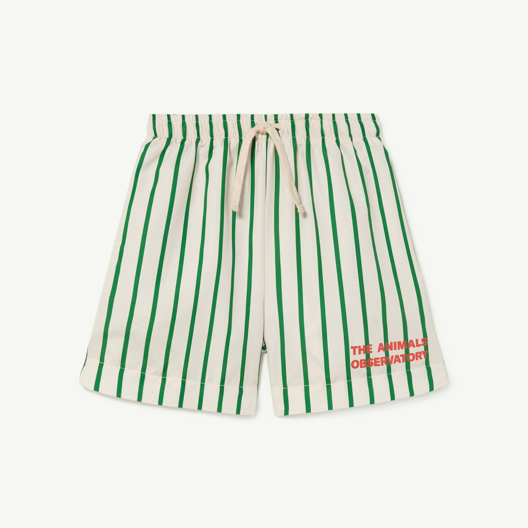 Boys Green Stripes Swim Shorts