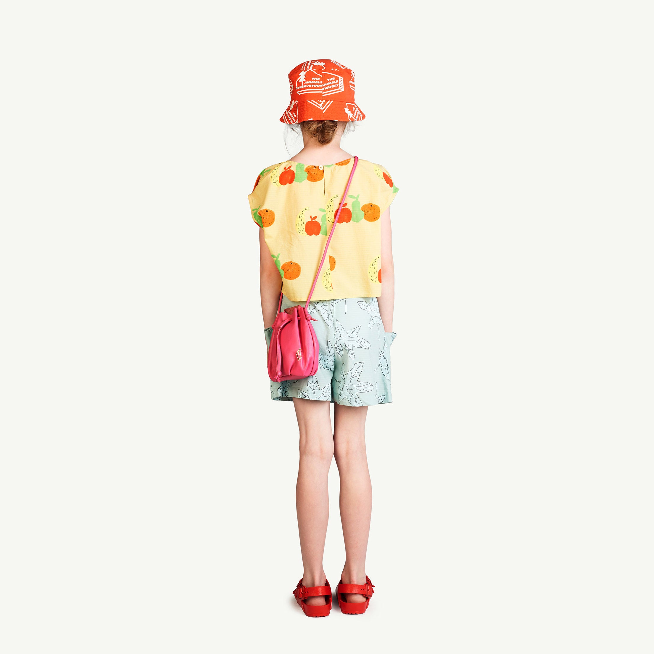 Girls Yellow Fruit Cotton T-Shirt