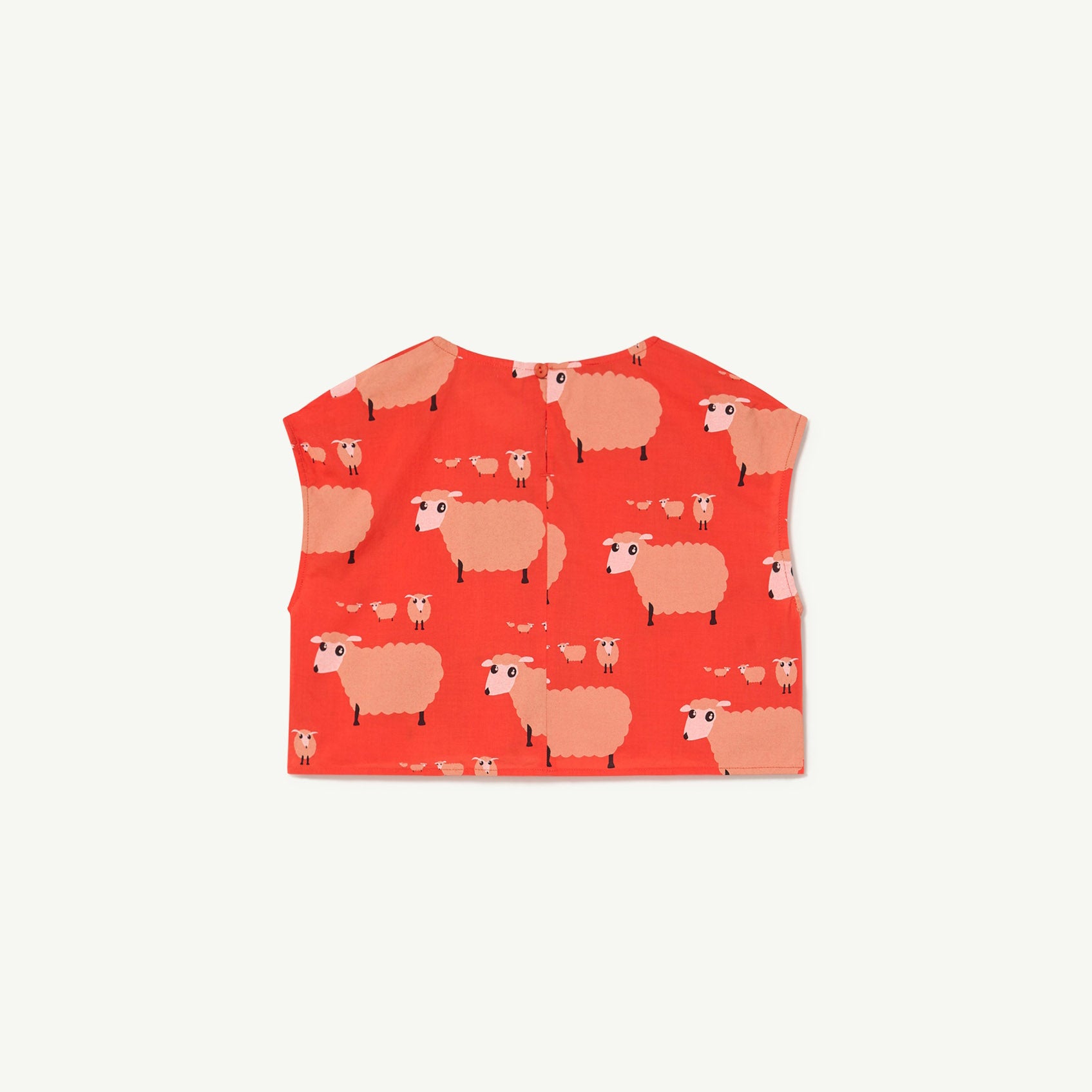Girls Pink Sheep Cotton T-Shirt
