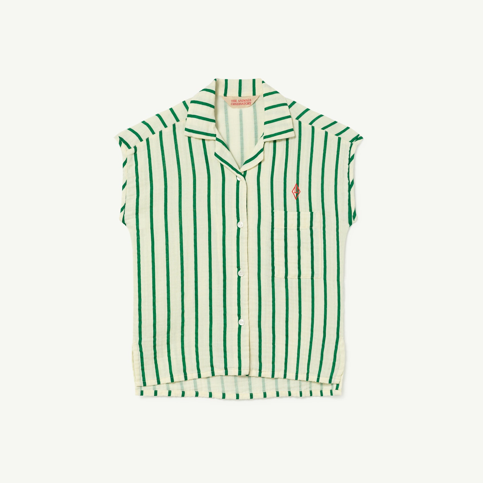 Boys & Girls Green Stripes Shirt