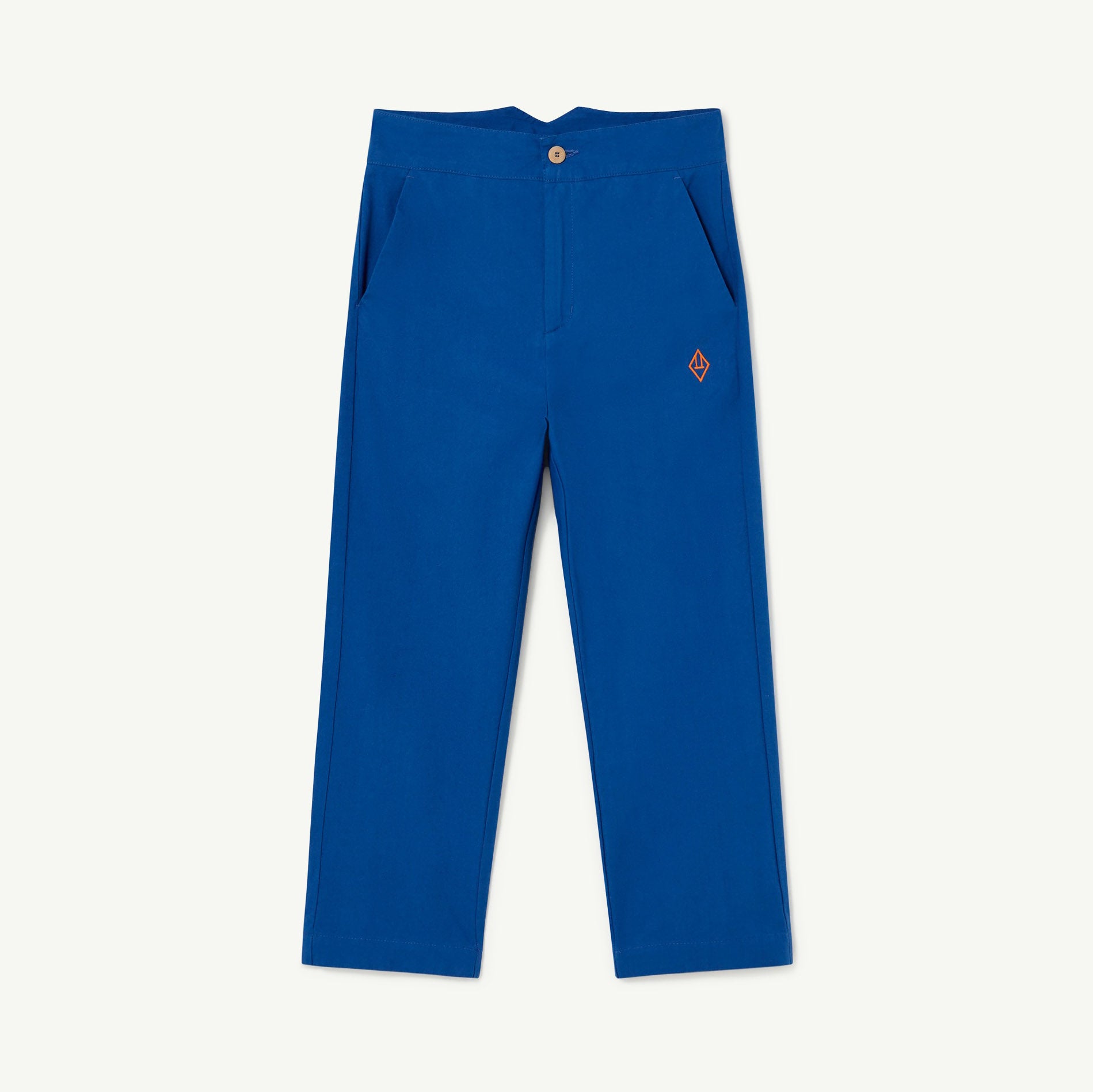 Boys & Girls Blue Logo Cotton Trousers