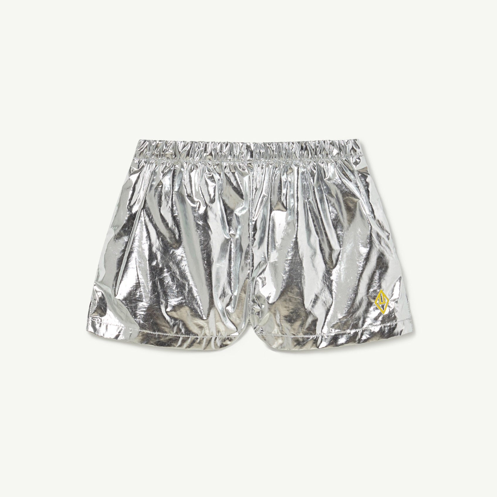 Girls Silver Logo Cotton Shorts