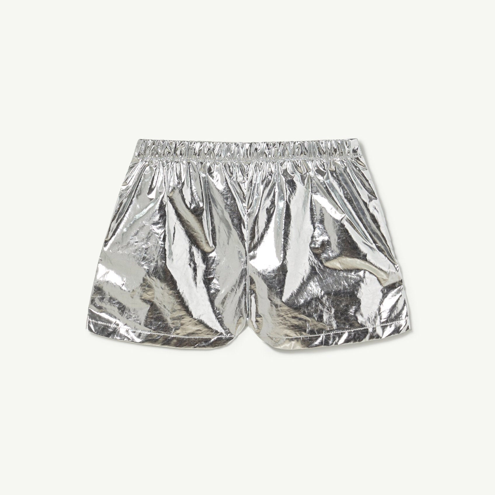 Girls Silver Logo Cotton Shorts