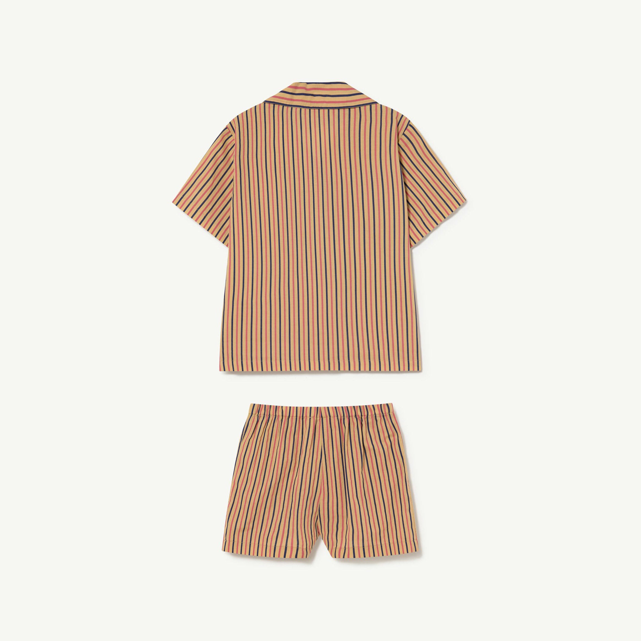 Boys & Girls Camel Stripes Cotton Nightwear Set